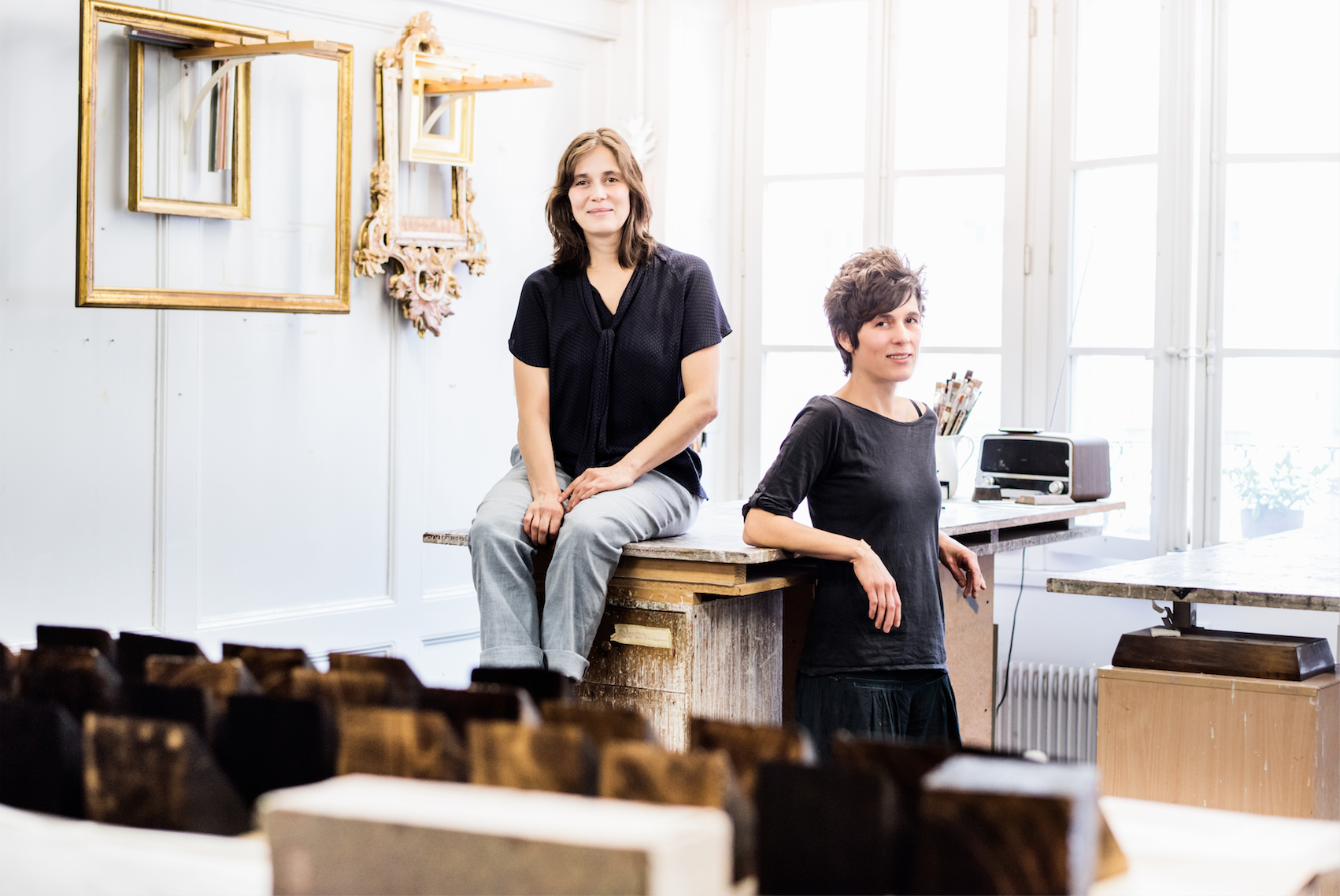 Simone Felber Vergolderin EFZ / Rahel Felber Dewey Holzbildhauerin EFZ