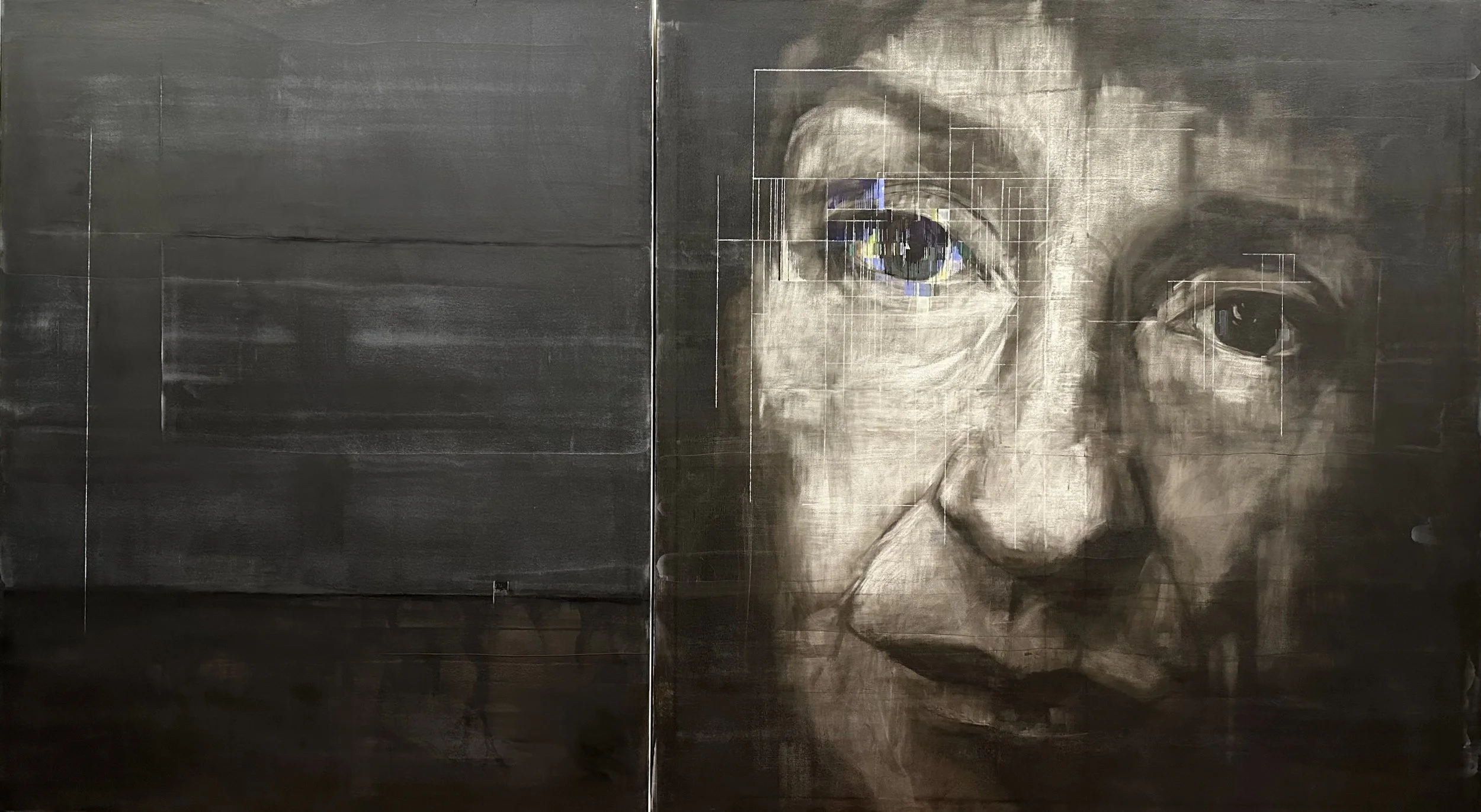 Portrait 3 from the series (M)other, Diptych