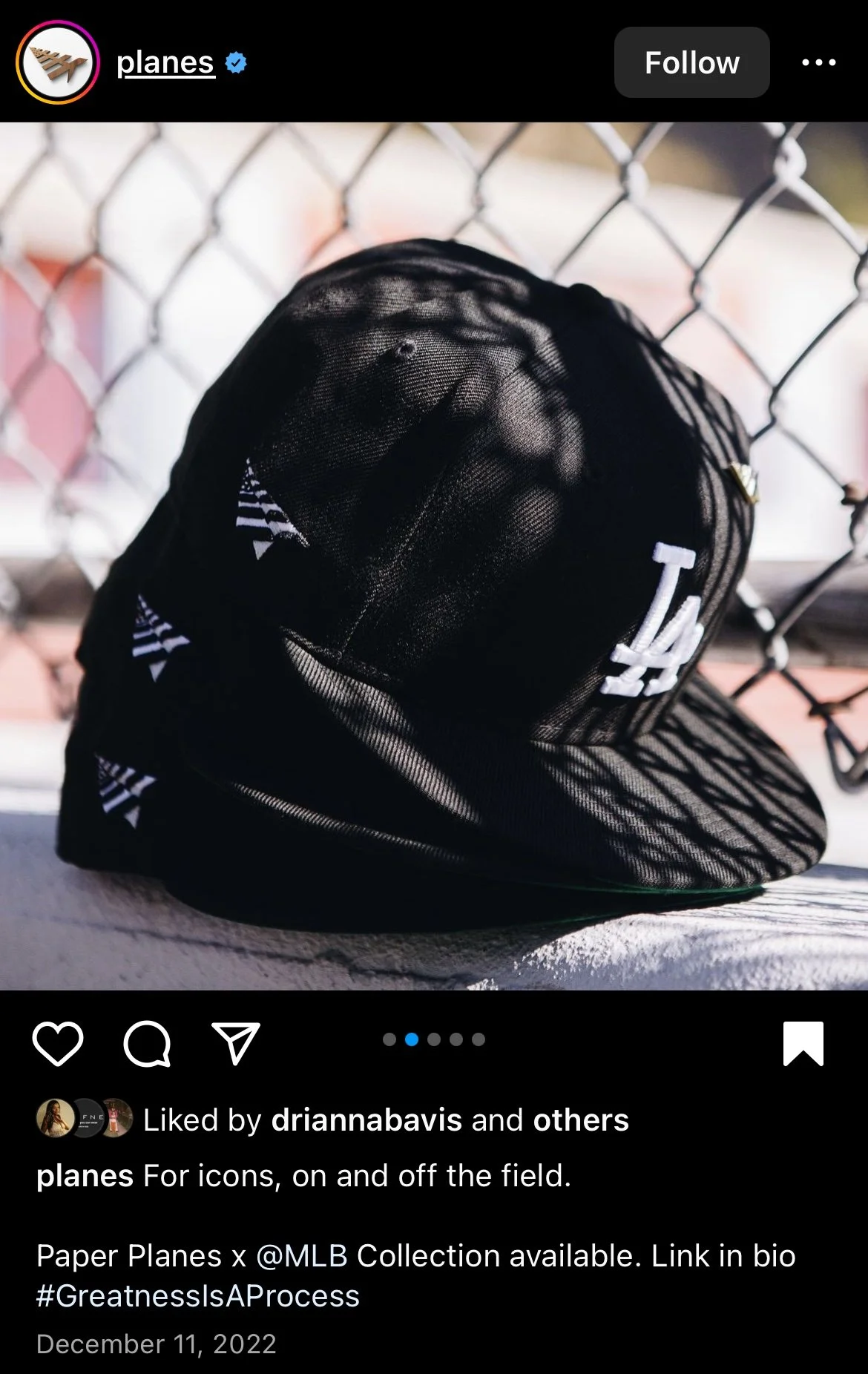 Social Post: MLB X Paper Planes Collection (2022)