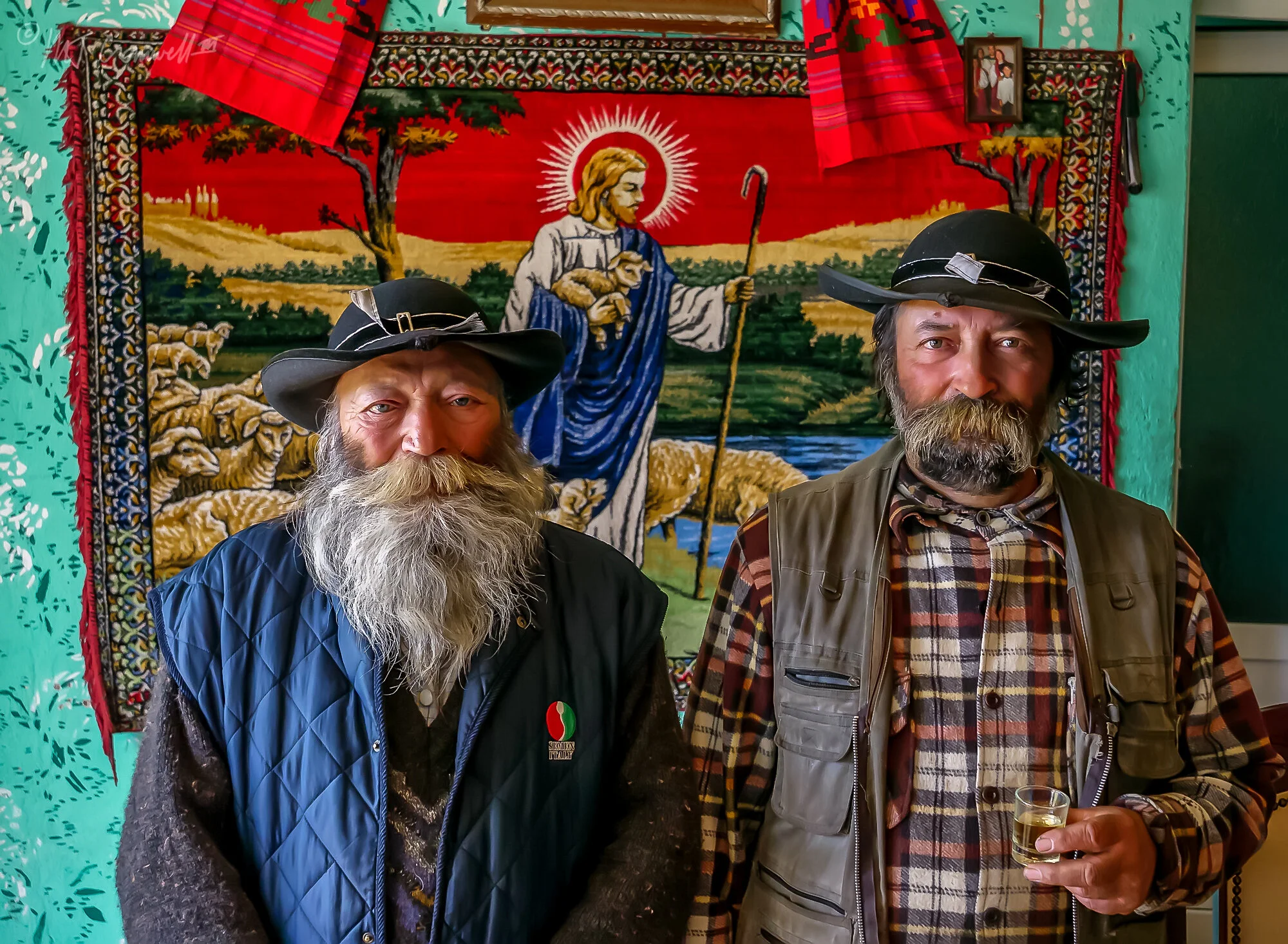 Father and Son Gypsies in Romania