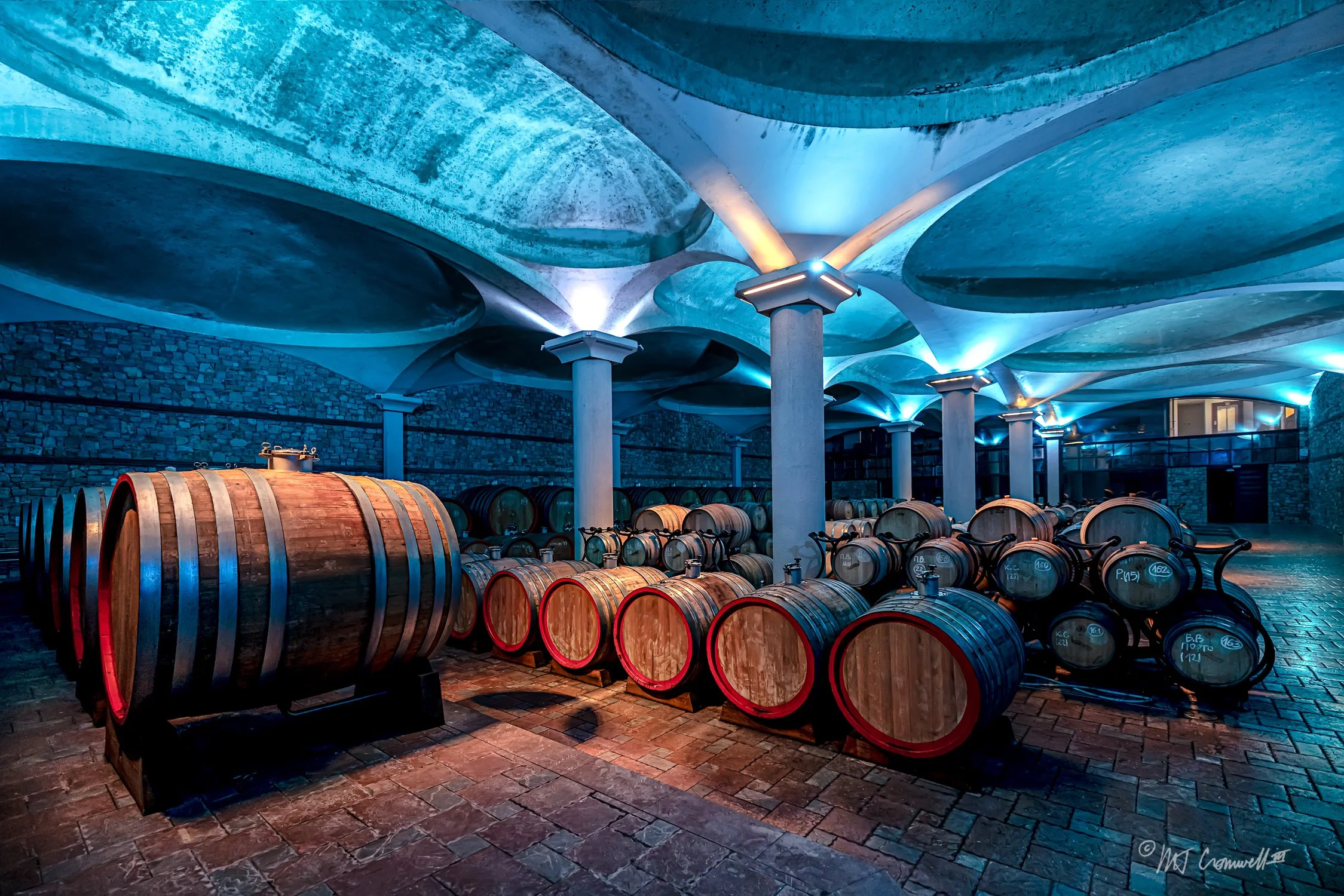 Wine Cellar at Stobi Winery