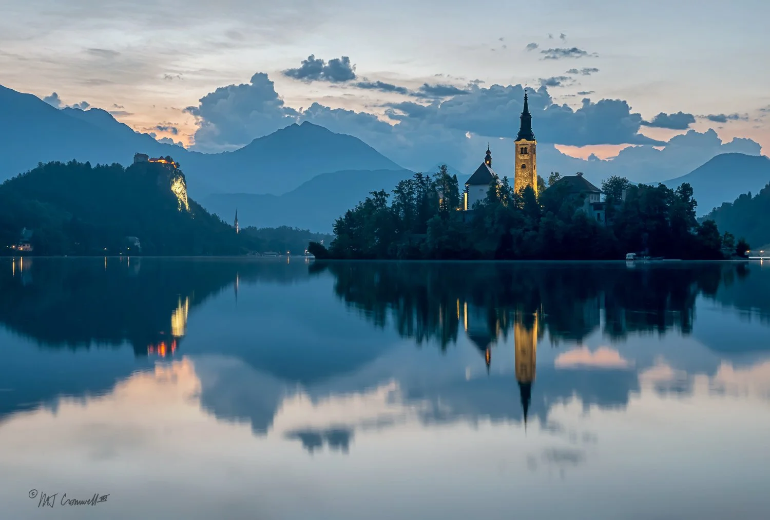 Lake Bled in Slovenia at Sunrise