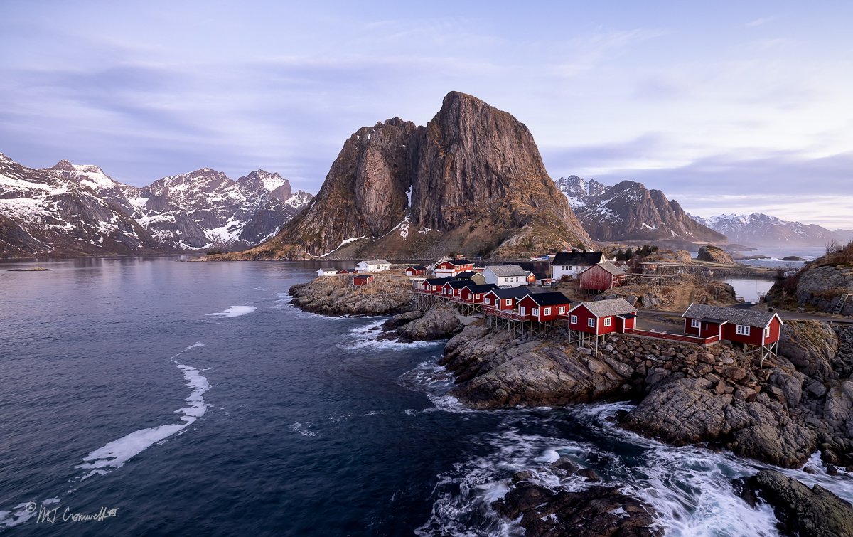 Classic View of Hamnoy Village From Bridge