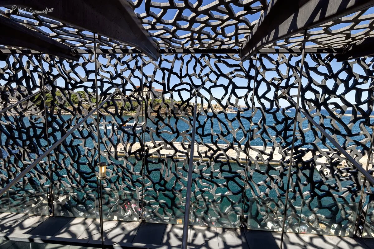 Looking Outside from Marseille's Museum of European And Mediterranean Civilisation