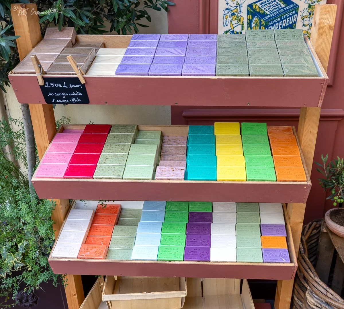 Colorful Bars of Soap in the L'Isle-sur-la-Sorgue Market