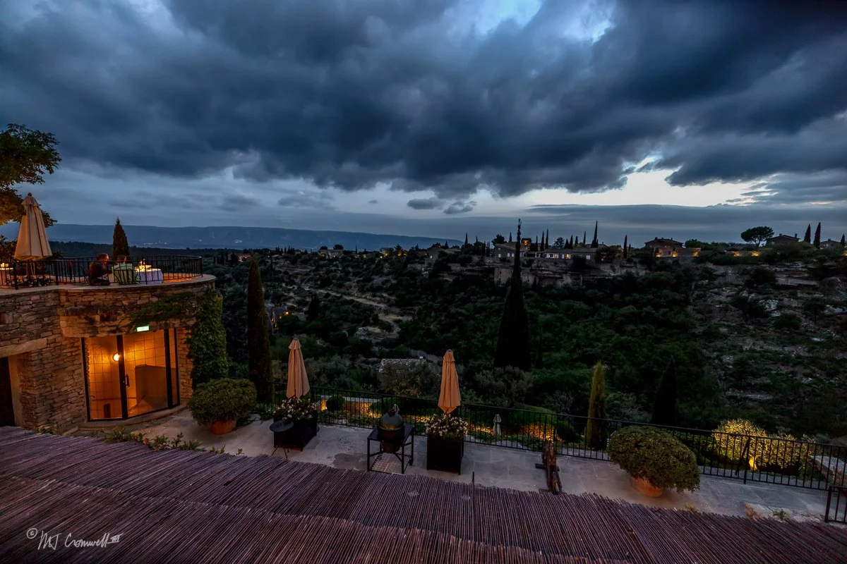 Dinner on the Terrace at Airelles, La Bastide de Gordes Restaurant
