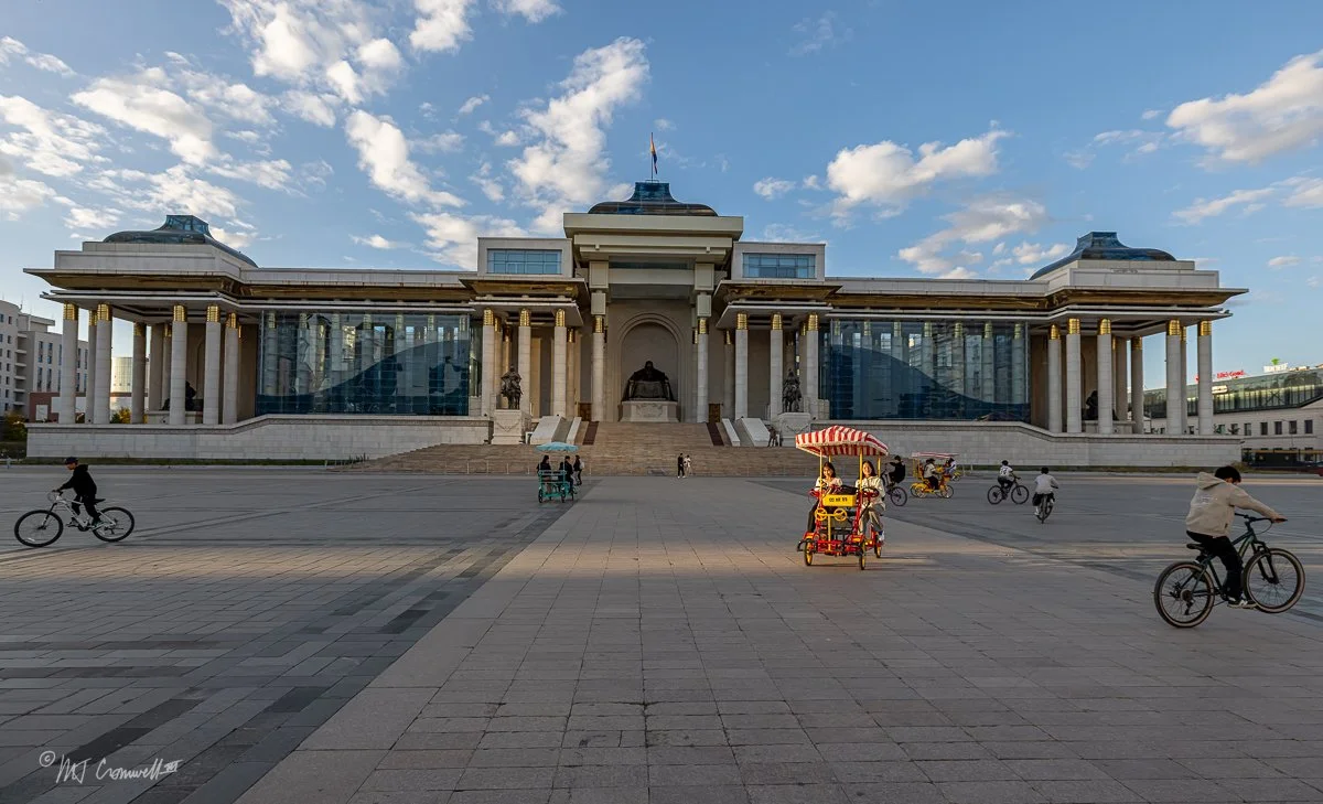The Government Palace on Sukhbaatar Square in Ulaanbaatar, Mongolia
