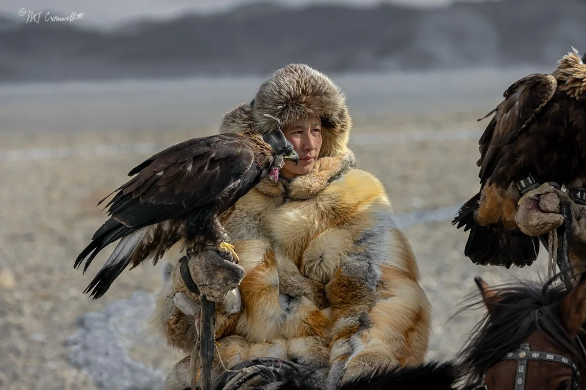Posing Eagle Hunter Competitor