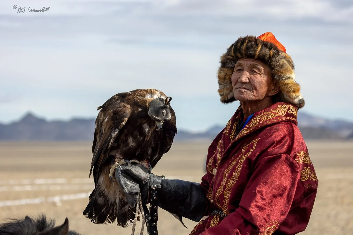 Posing Eagle Hunter Competitor