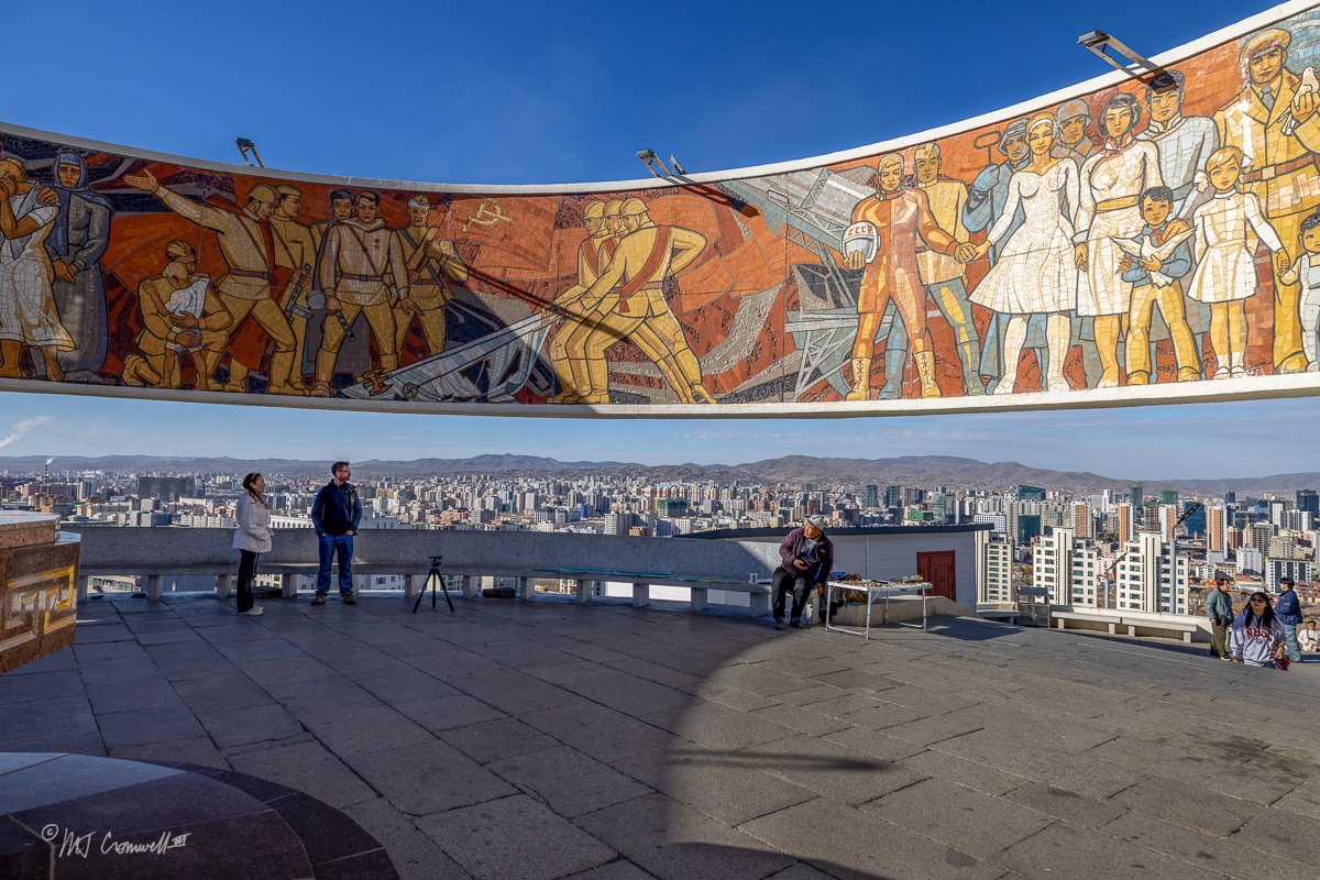 Zaisan Memorial on a Hill Top Overlooking Ulaanbaatar Honoring Mongolian and Soviet Allied Soldiers Killed in World War II