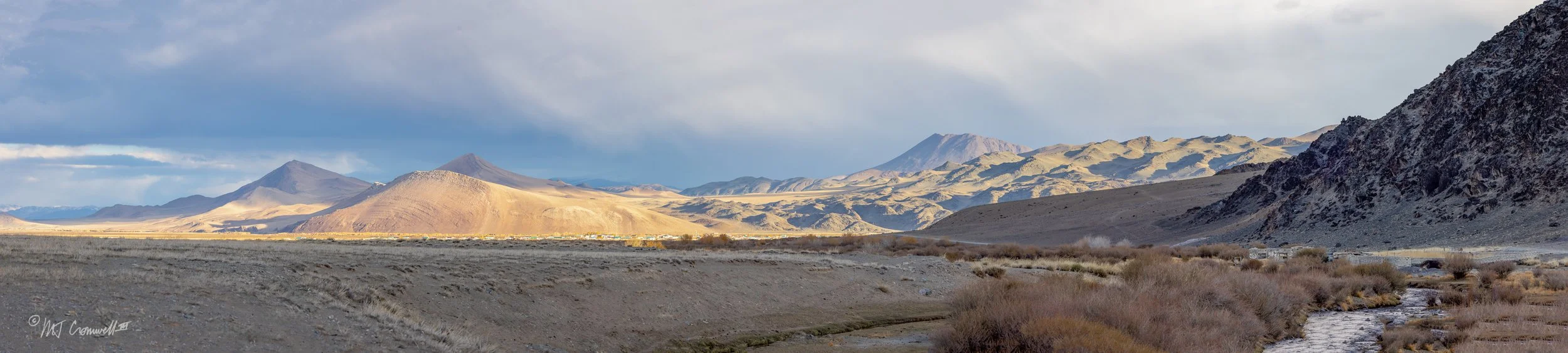 Looking West on Homestead Of First Host Toward Town of Ulangaa Near Olgii