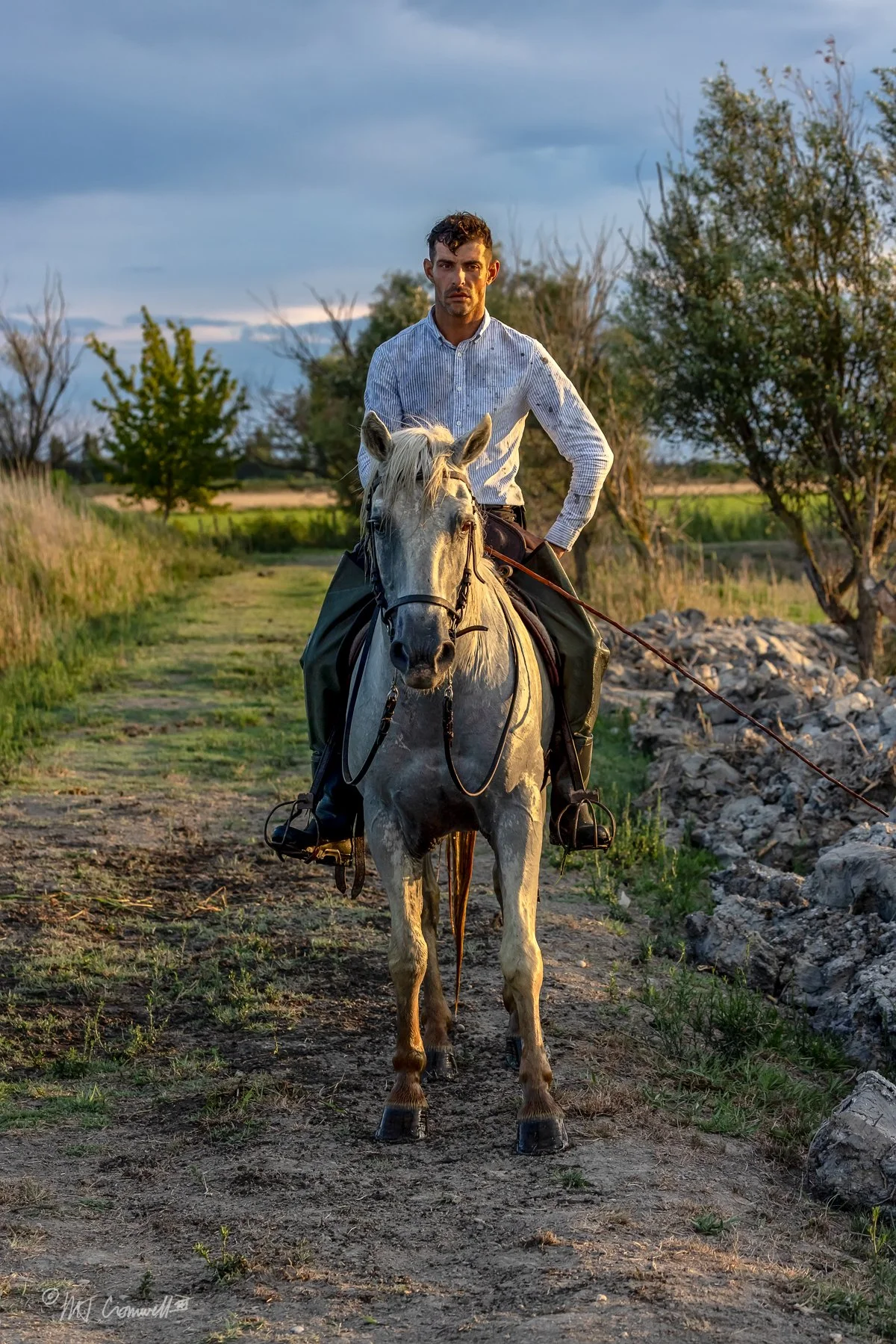Camargue Gardian in Southern France