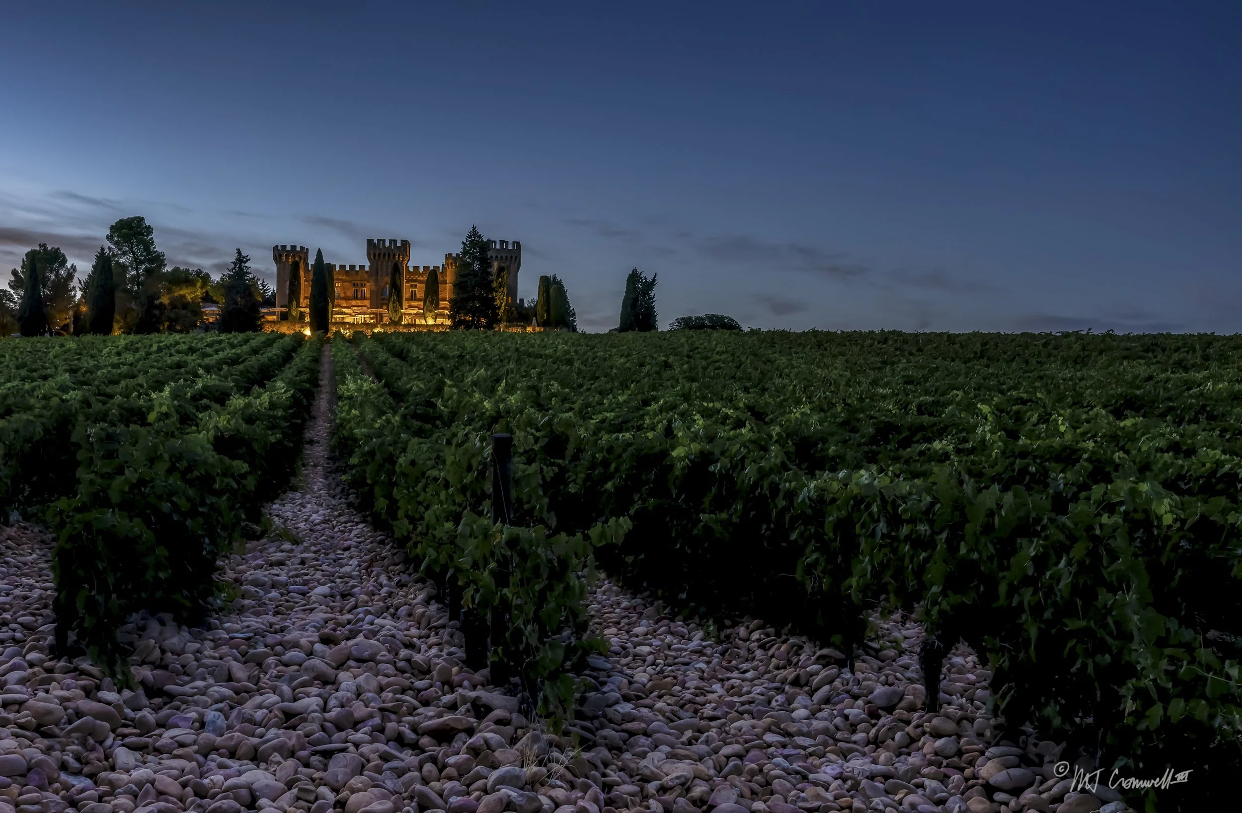 Castle Near Chateauneuf-du-Pape, France