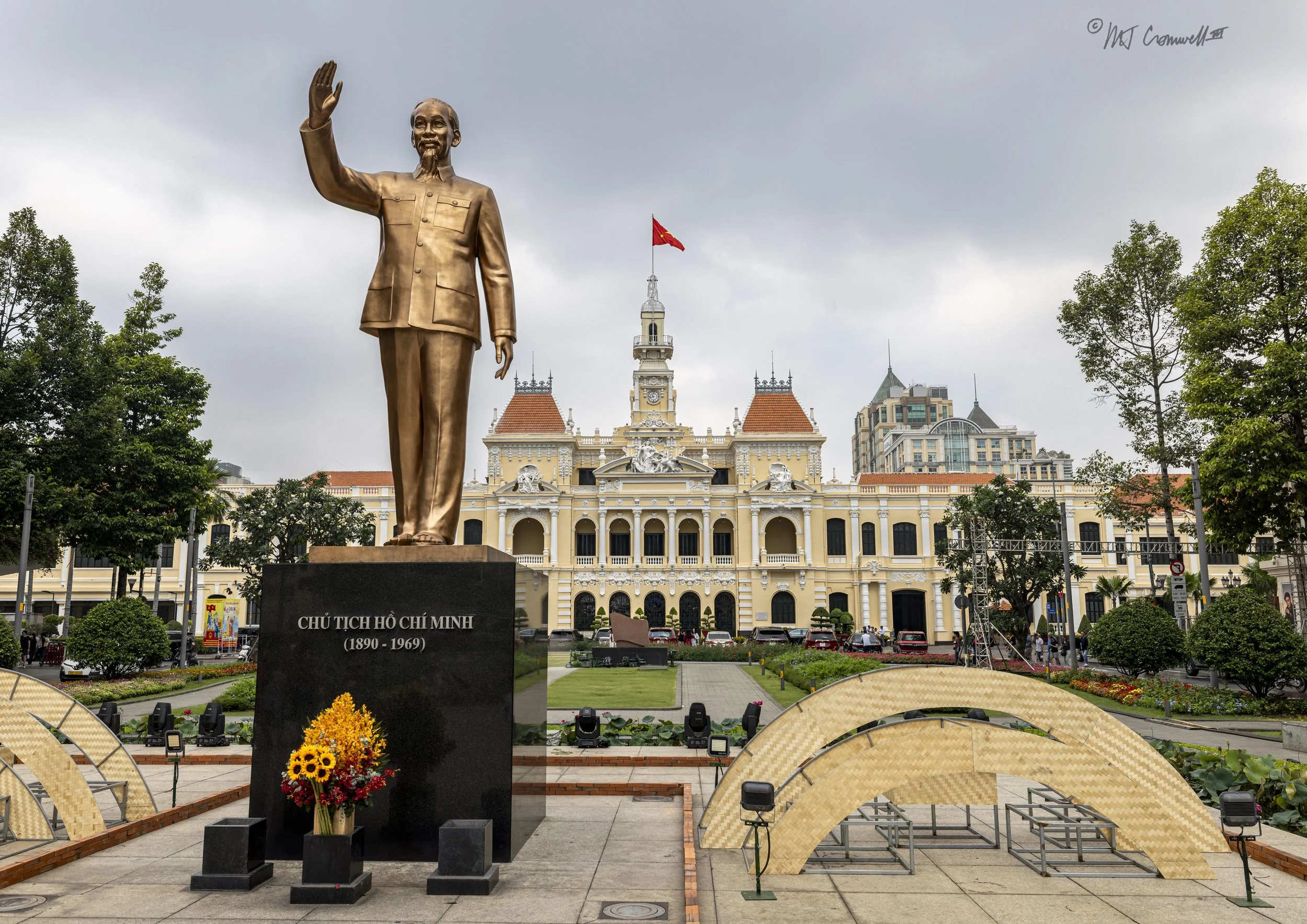 Statue of Ho Chi Minh in Front of City Hall