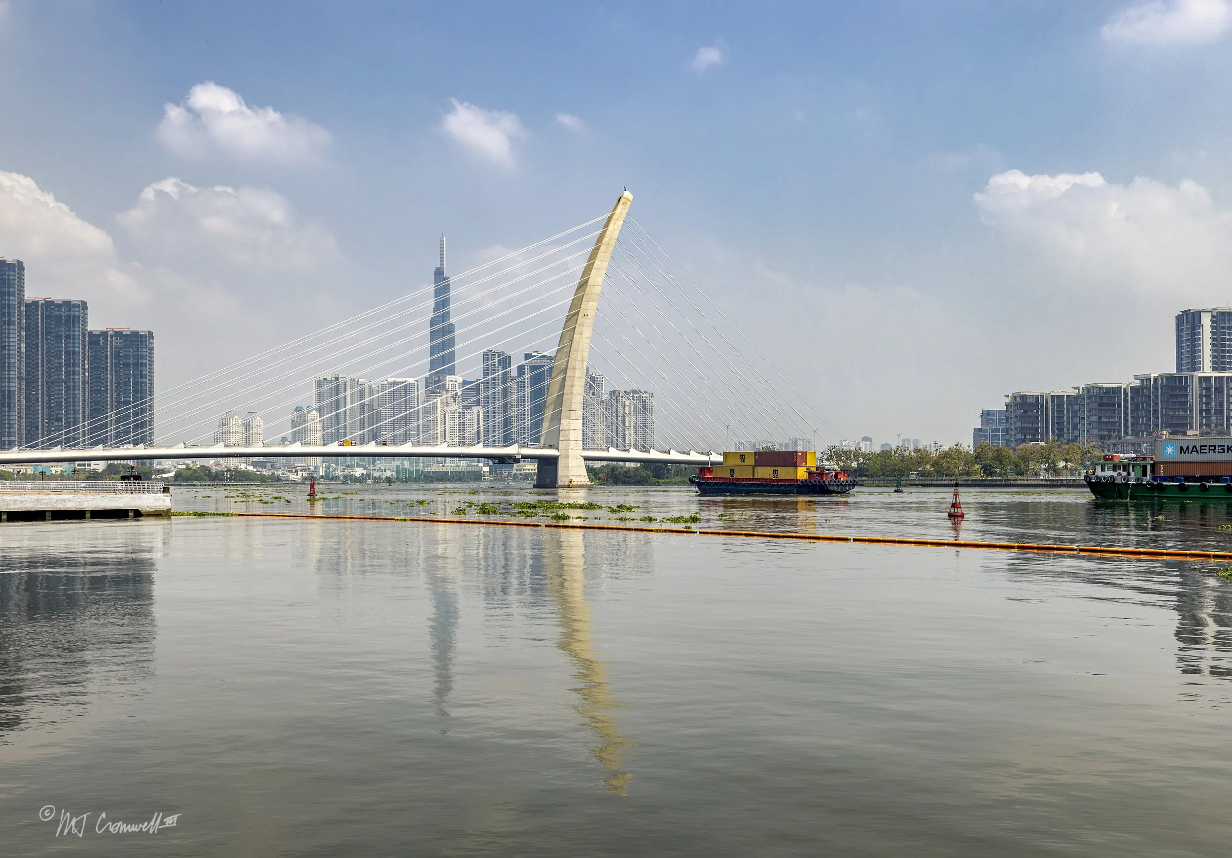 Finnish Designed Ba Son Bridge Over Saigon River