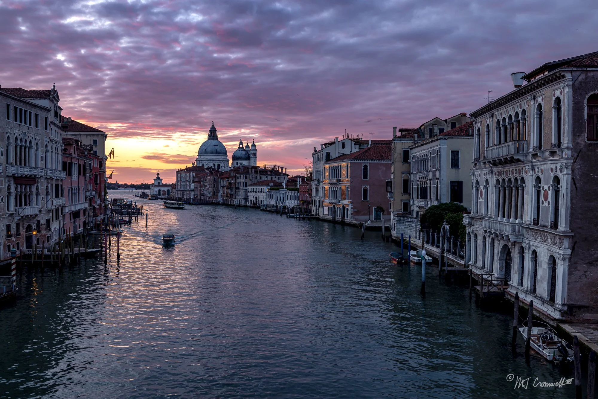 Pre Sunrise View of Basilica Santa Maria della Salute in Venice