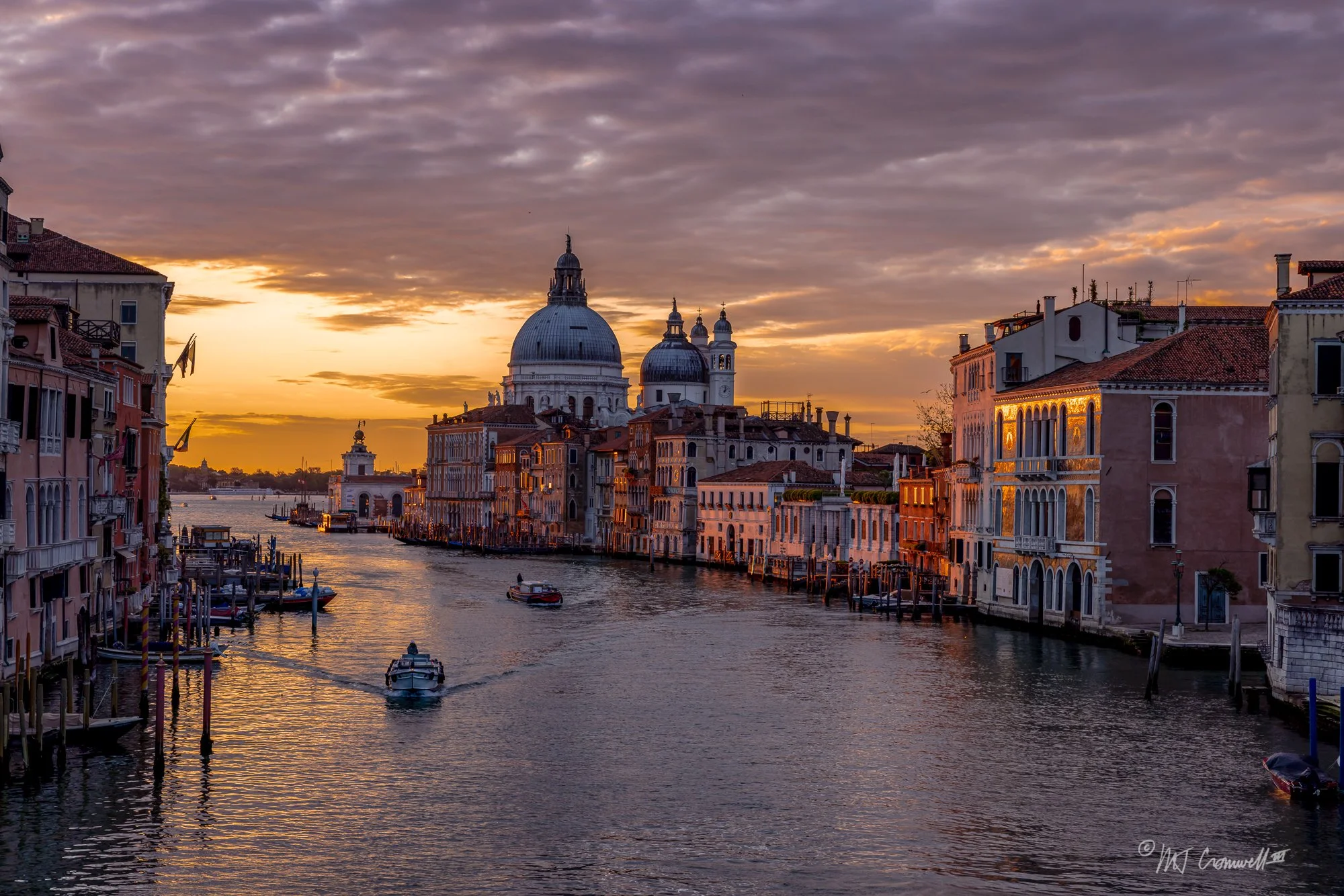 Sunrise View of Basilica Santa Maria della Salute in Venice