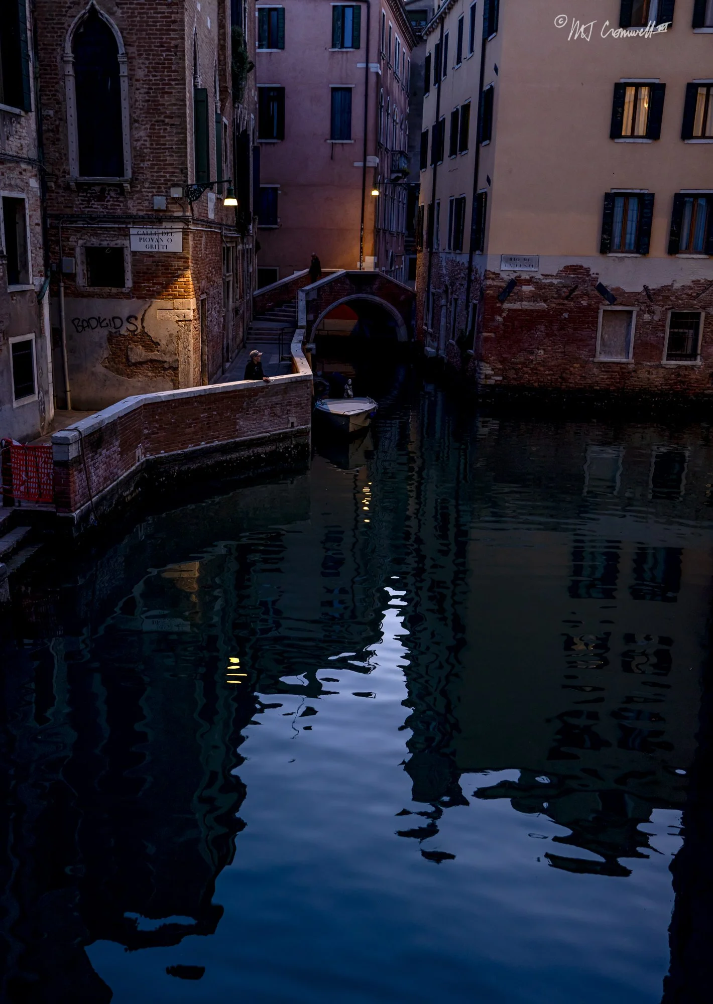 Pensive Moment in Early Evening in Venice
