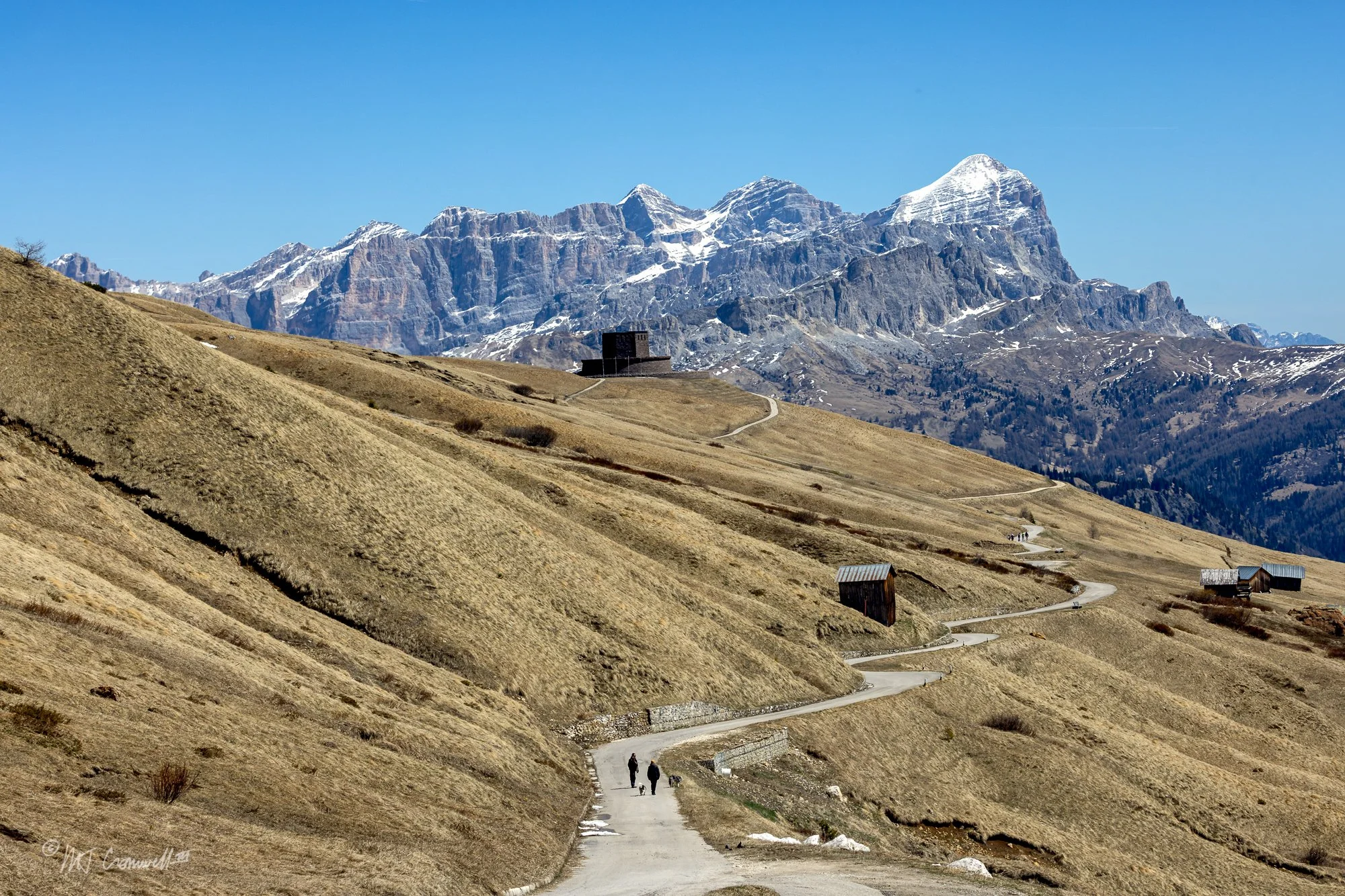 World War I Cemetery in Passo Pordoi in Dolomites