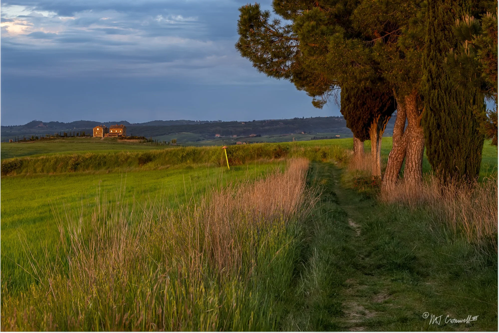 Sunset Reflections in Val D'Orcia