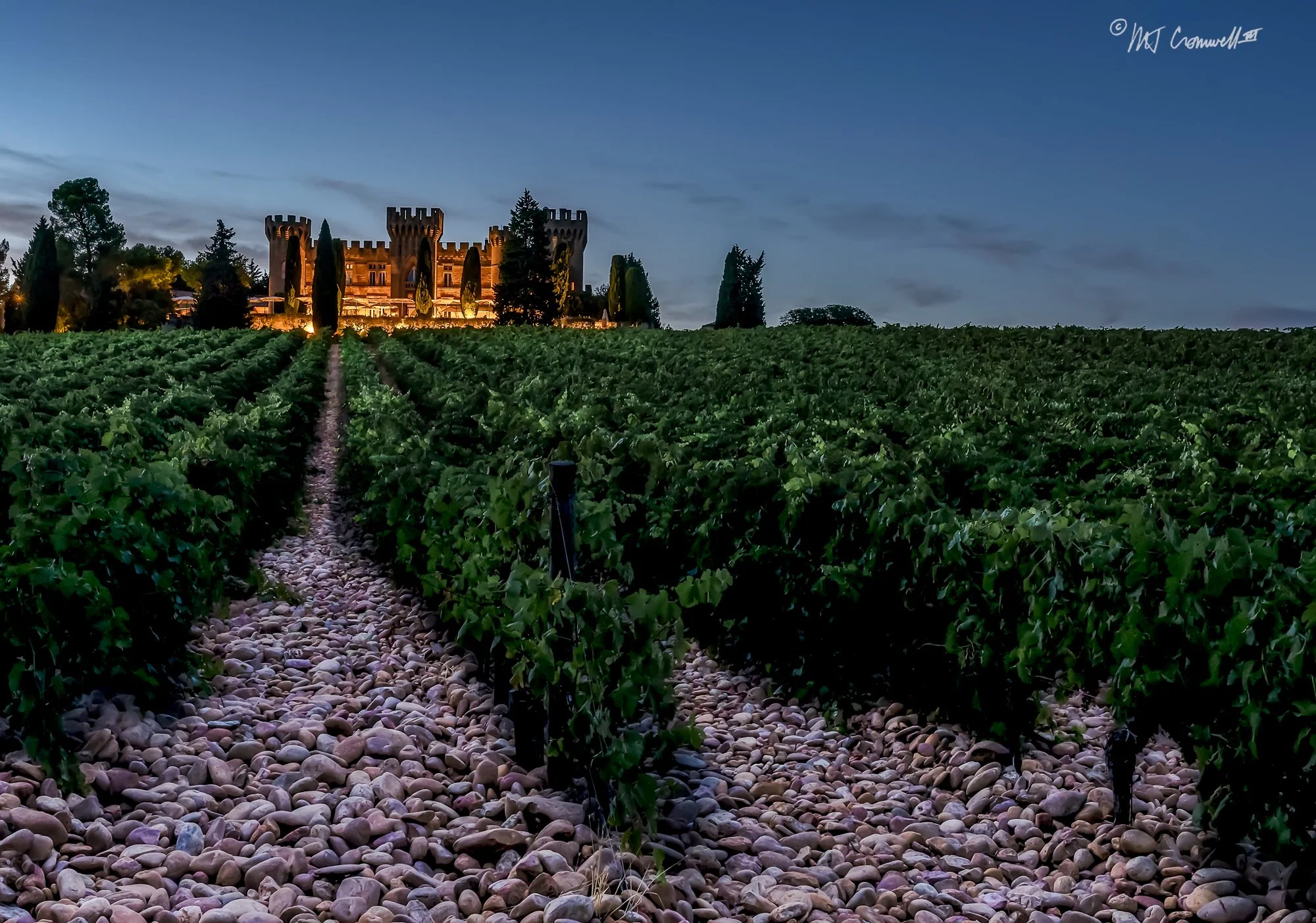 Castle Near Chateauneuf-du-Pape, France