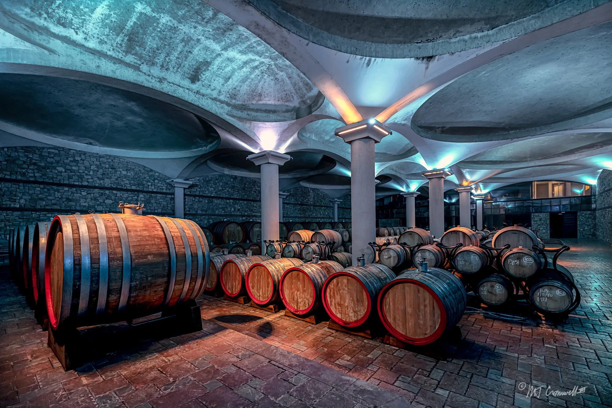 Wine Cellar at Stobi Winery