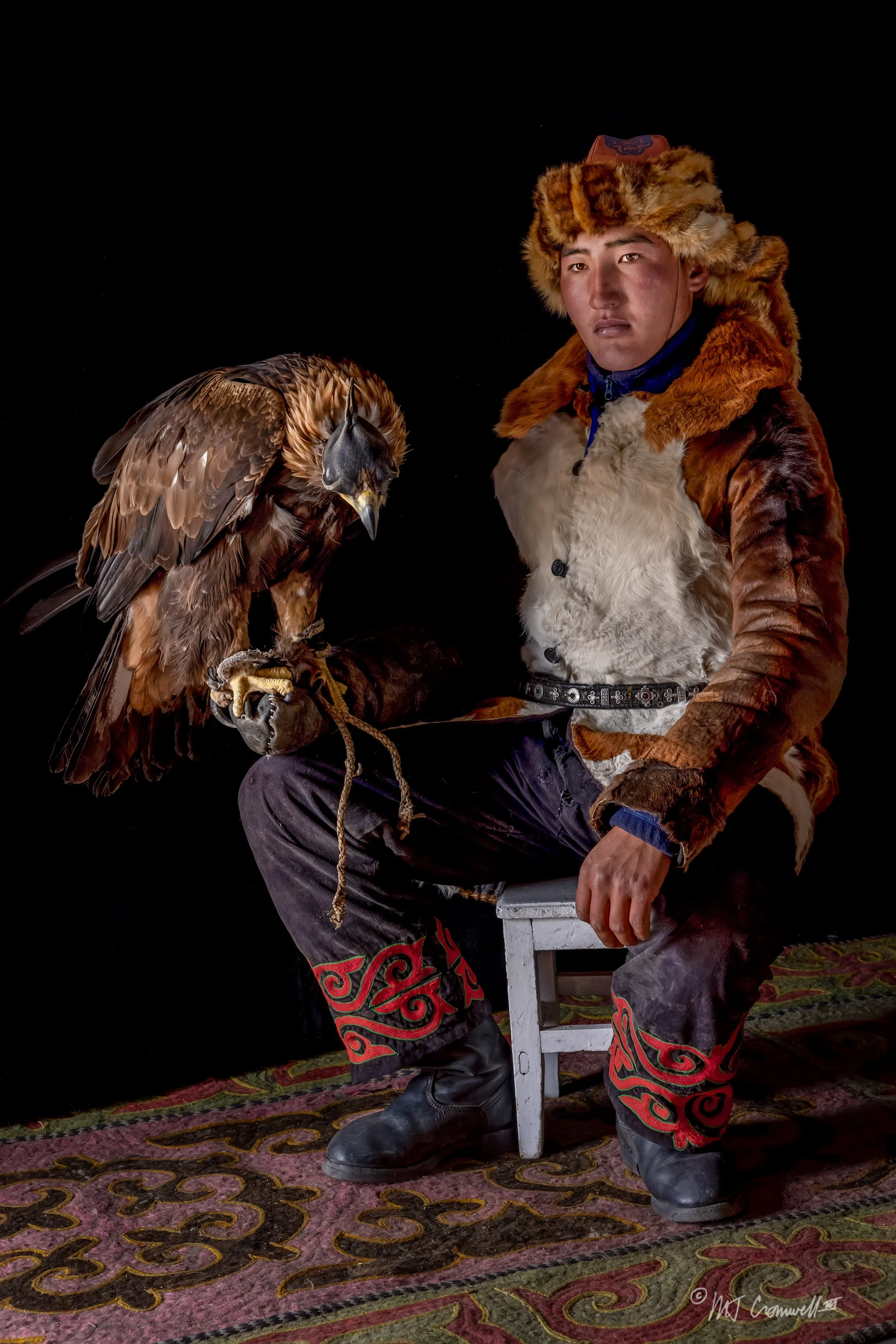 Another Young Hunter with his Eagle