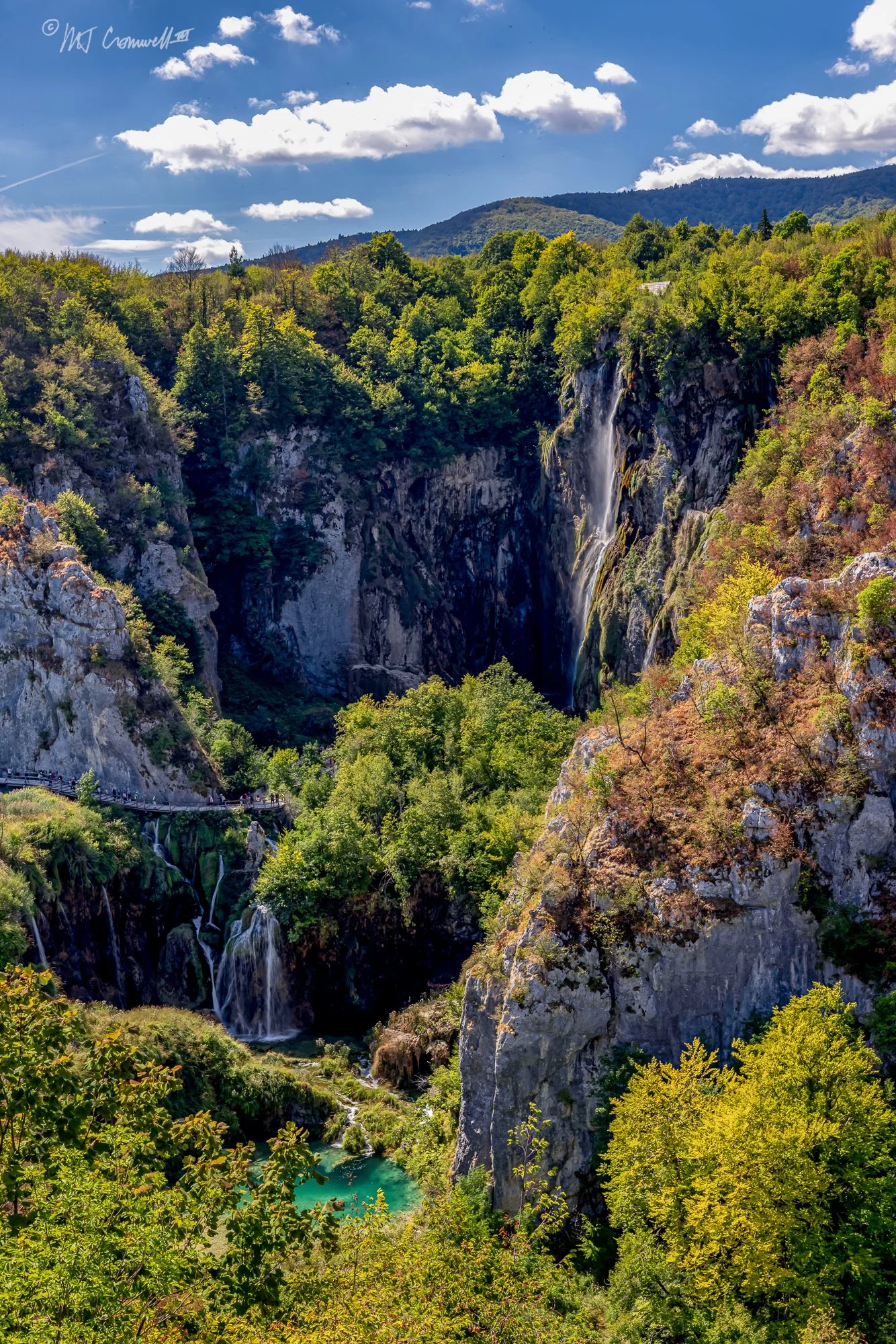 Big Waterfall and Sastauci Falls in Plitvice Lakes National Park