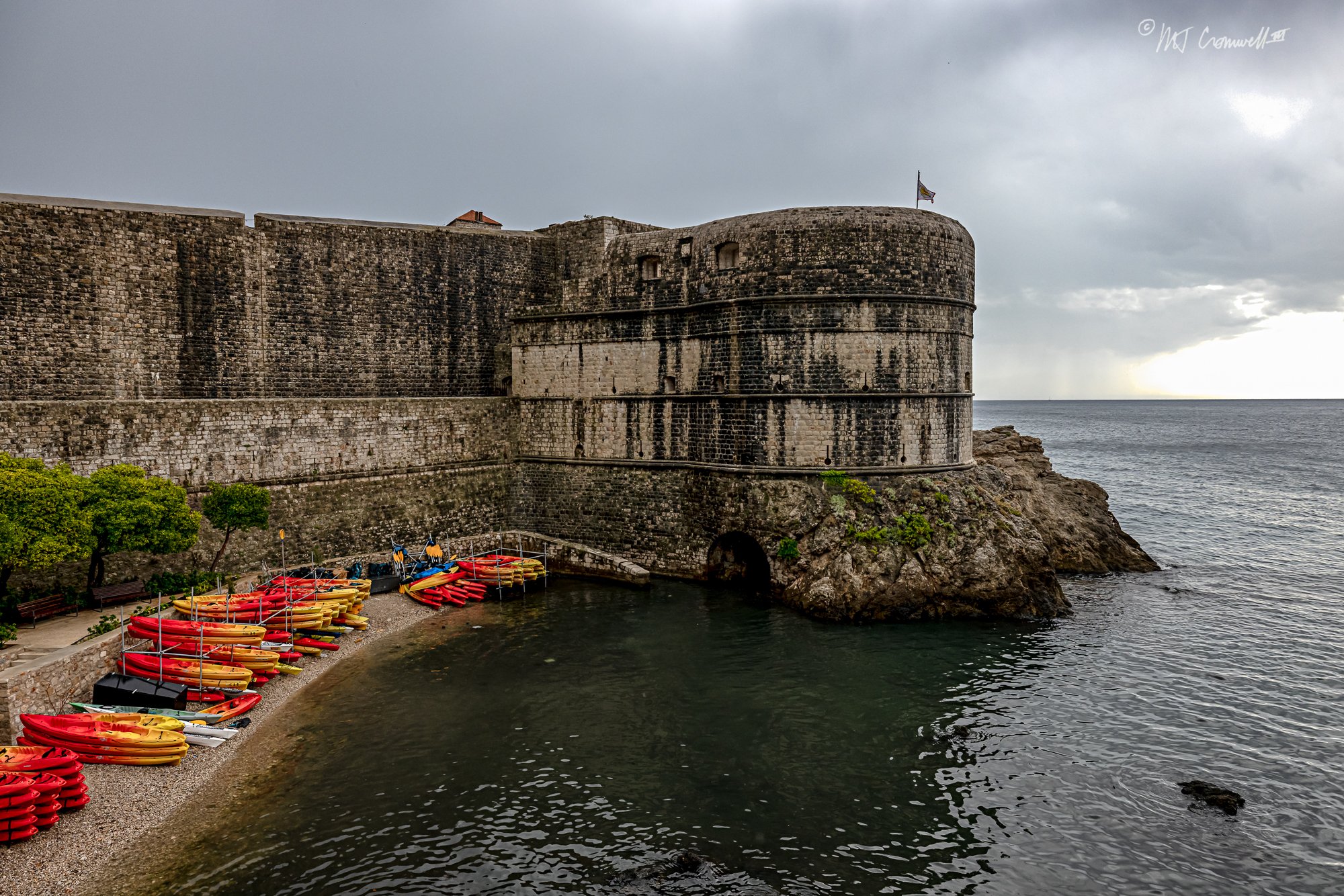 The Wall Around Old Town Dubrovnik