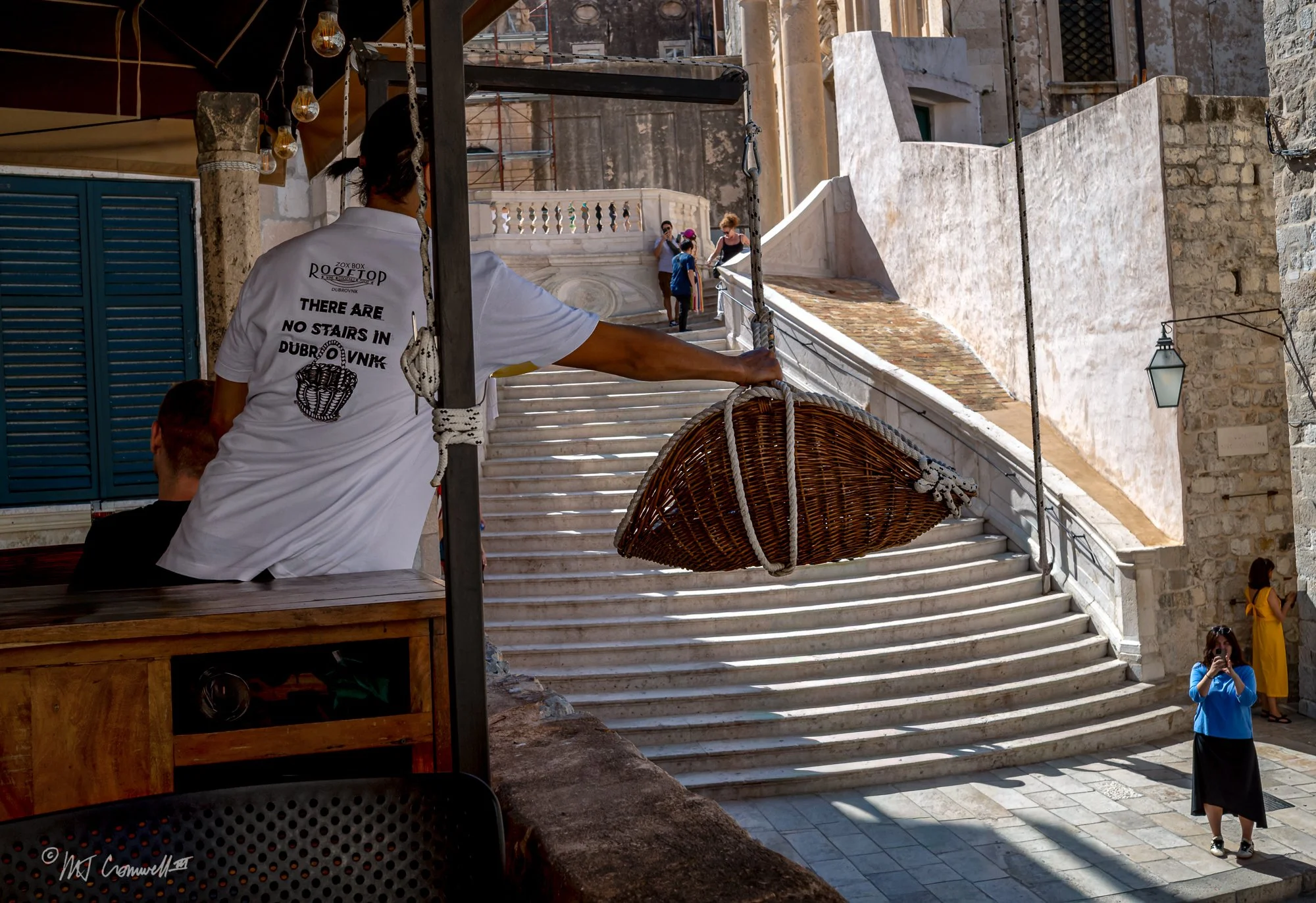 Restaurant near Setting of Games of Throne Scene in Old Town Dubrovnik