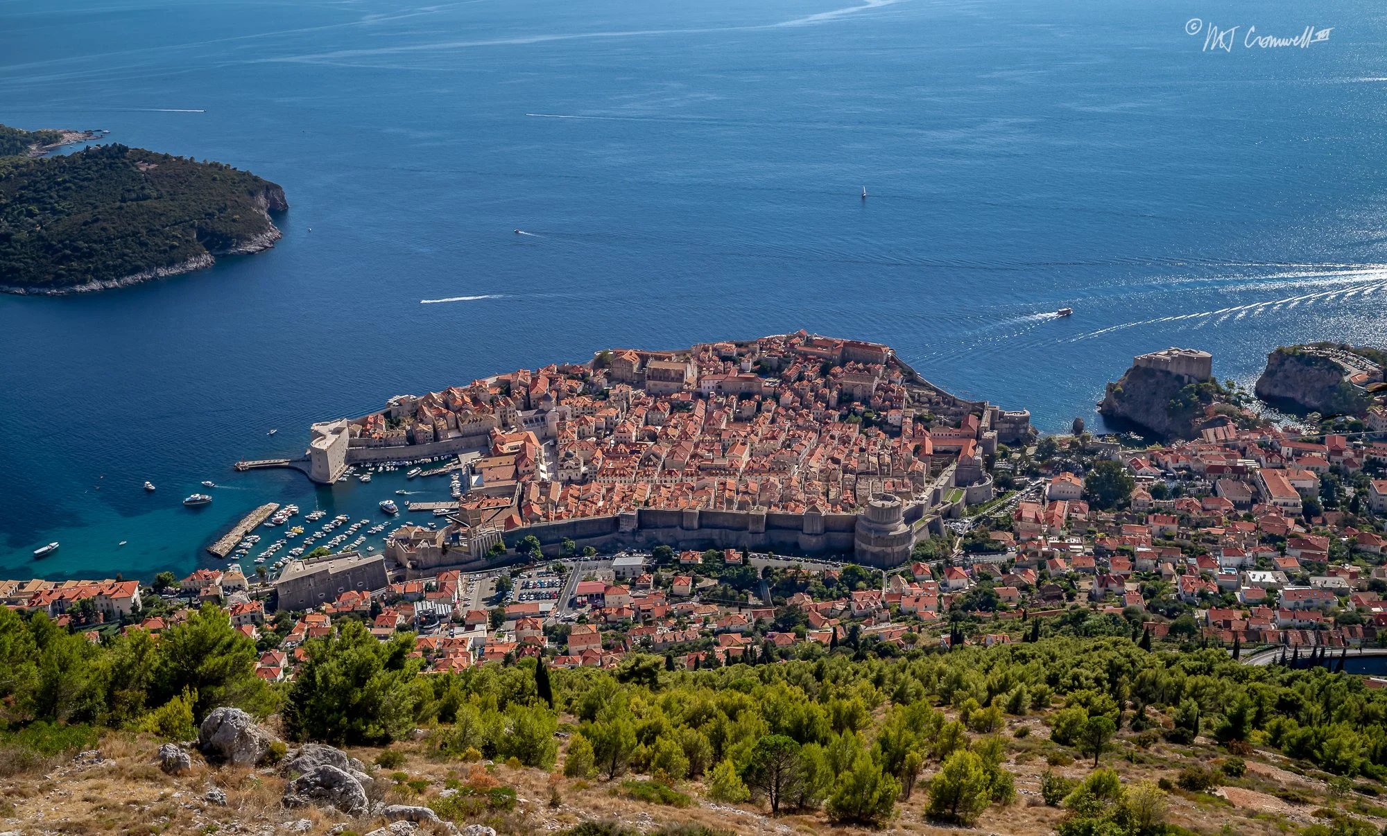 Looking Down on Old Town Dubrovnik
