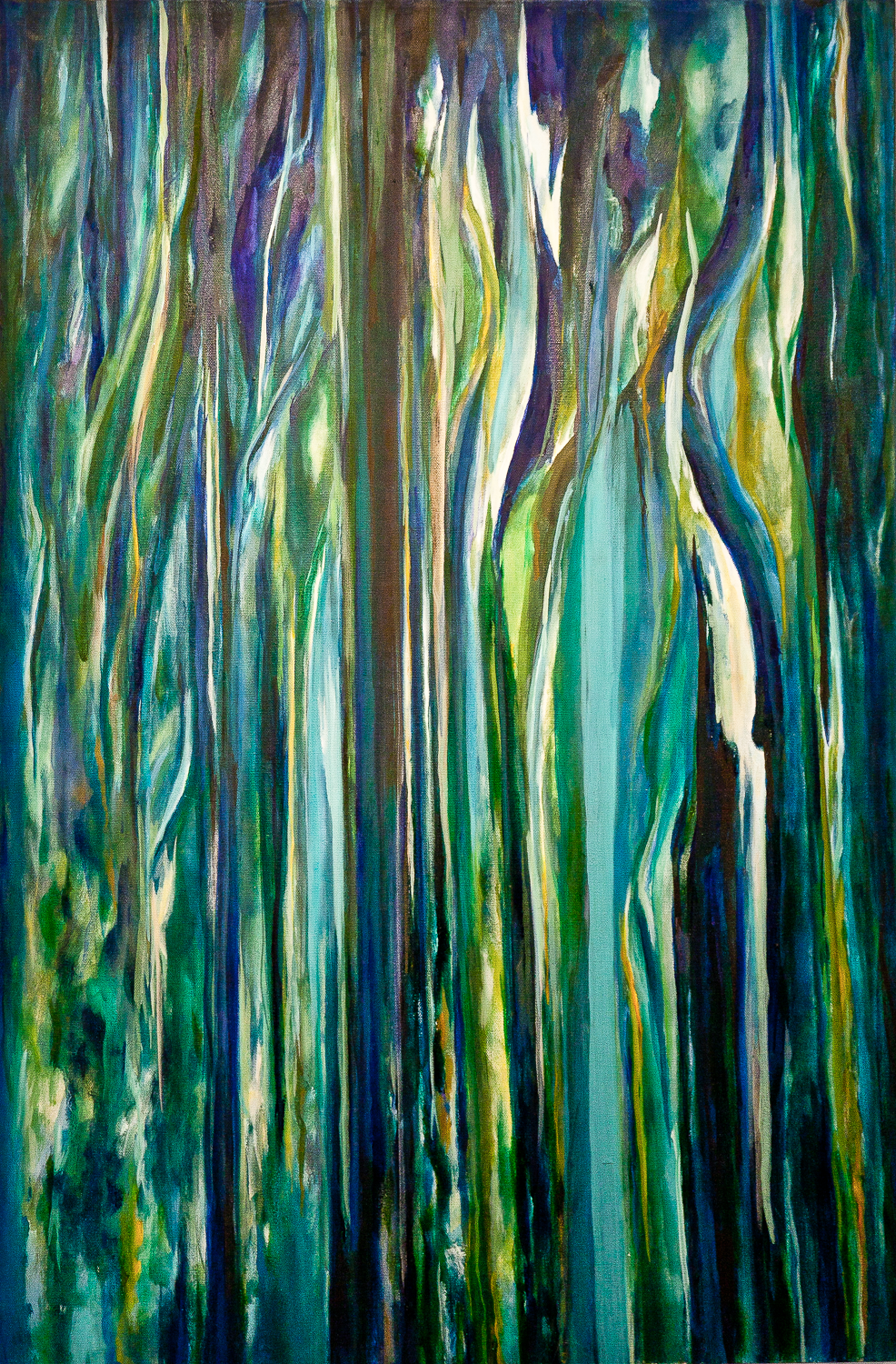 Between the Trees, Oil on Canvas, 30 x 20