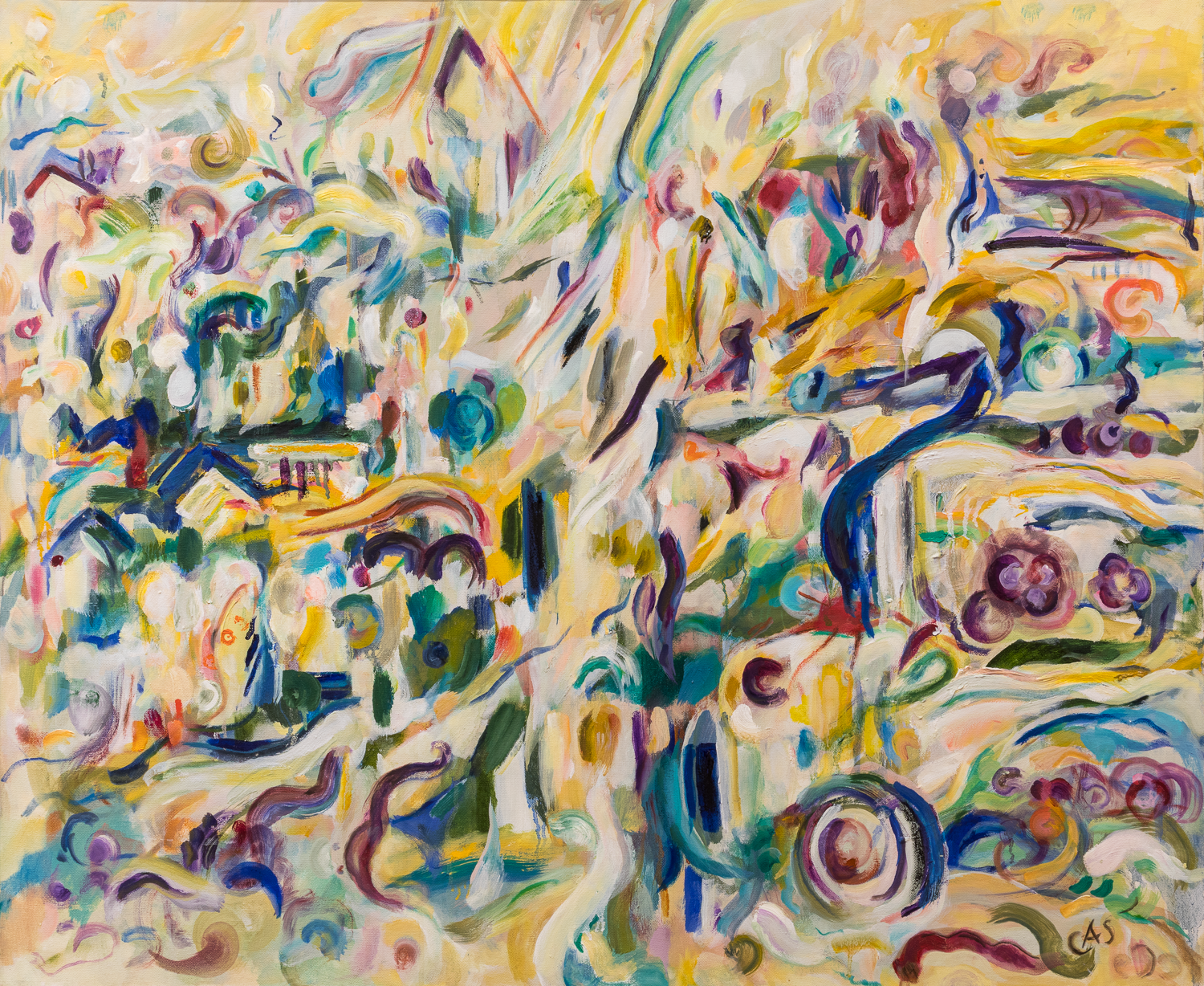 There goes the Neighborhood, Oil on Canvas, 30 x 36