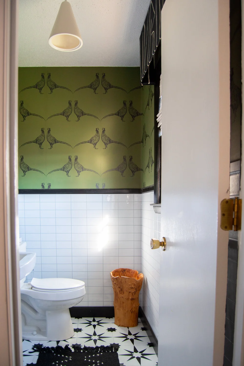 How the peel and stick tile we used is holding up one year later ...