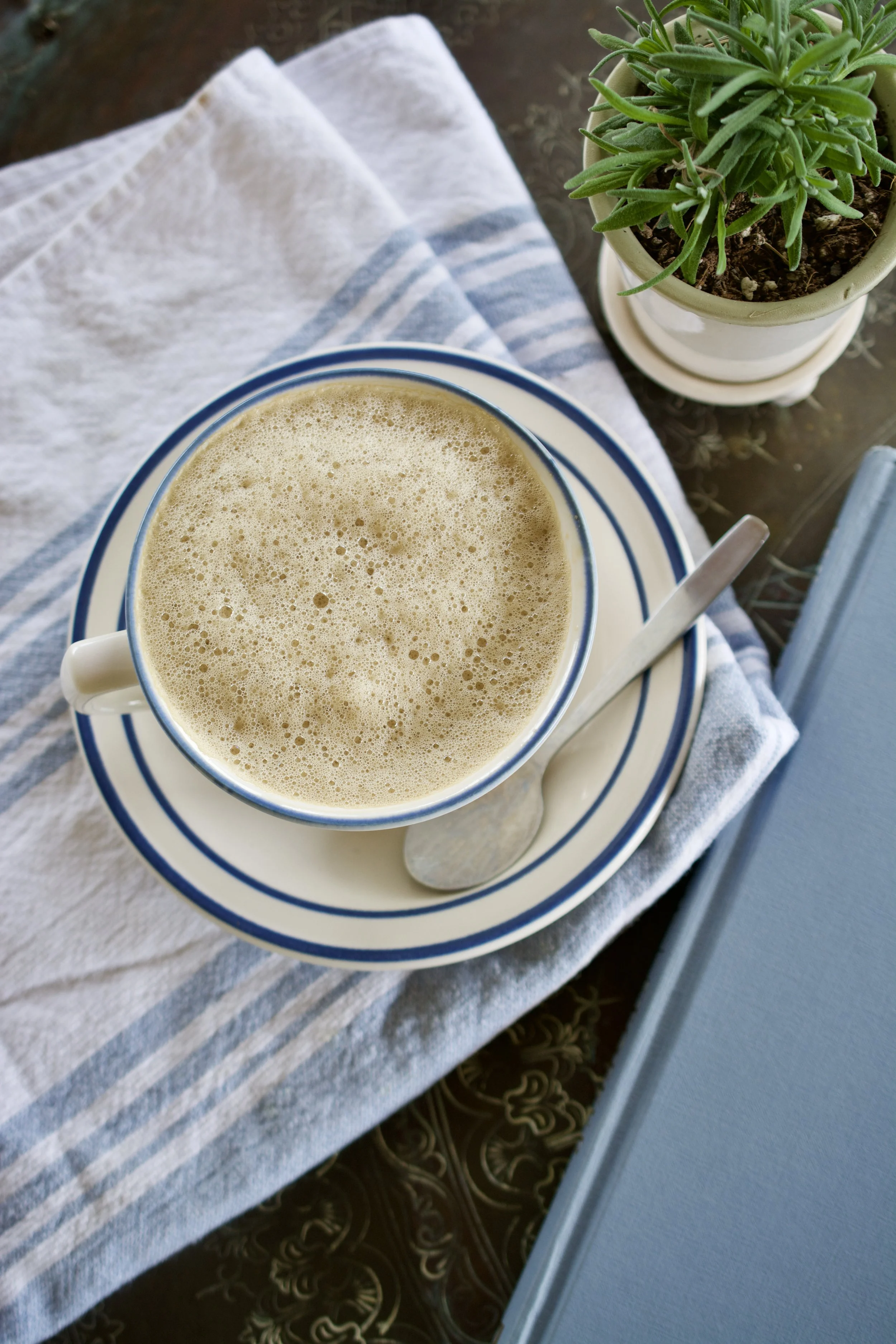 Easy, Lavender Vanilla Egg Latte
