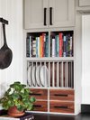 How to display cookbooks in the kitchen - custom storage ideas and ...