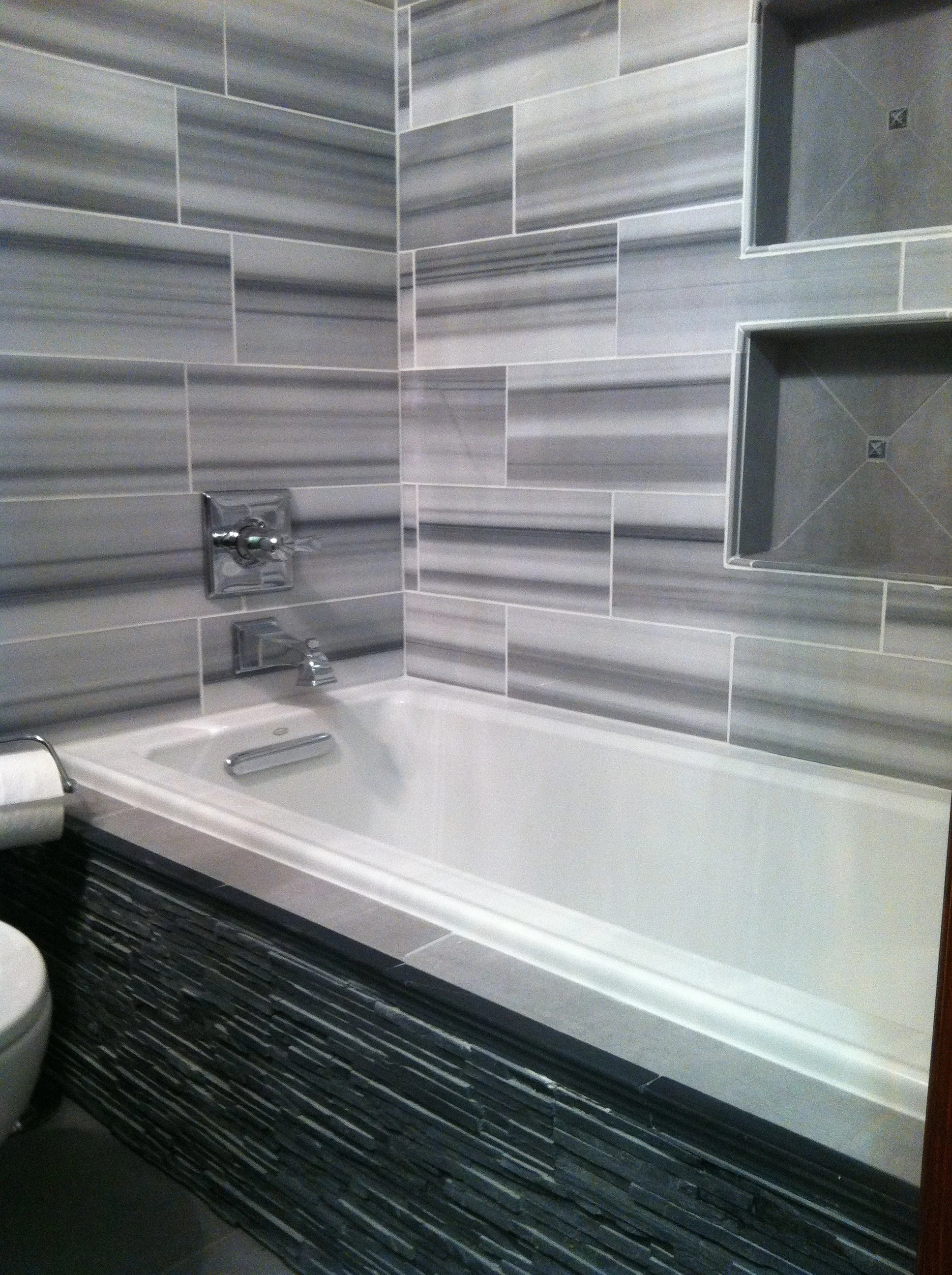 Custom bathroom tile work renovation handyman