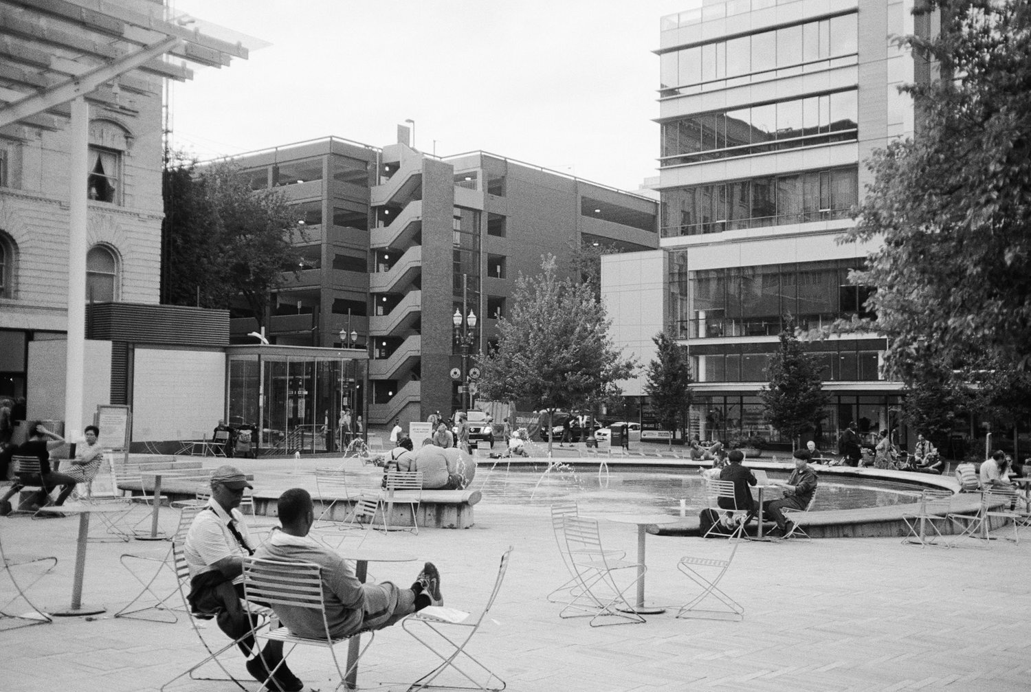 Two Black Men Enjoying Simon and Helen Director Park 