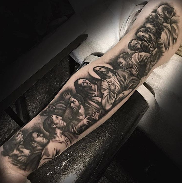 40 Last Supper Tattoo Designs For Men  Christian Ink Ideas