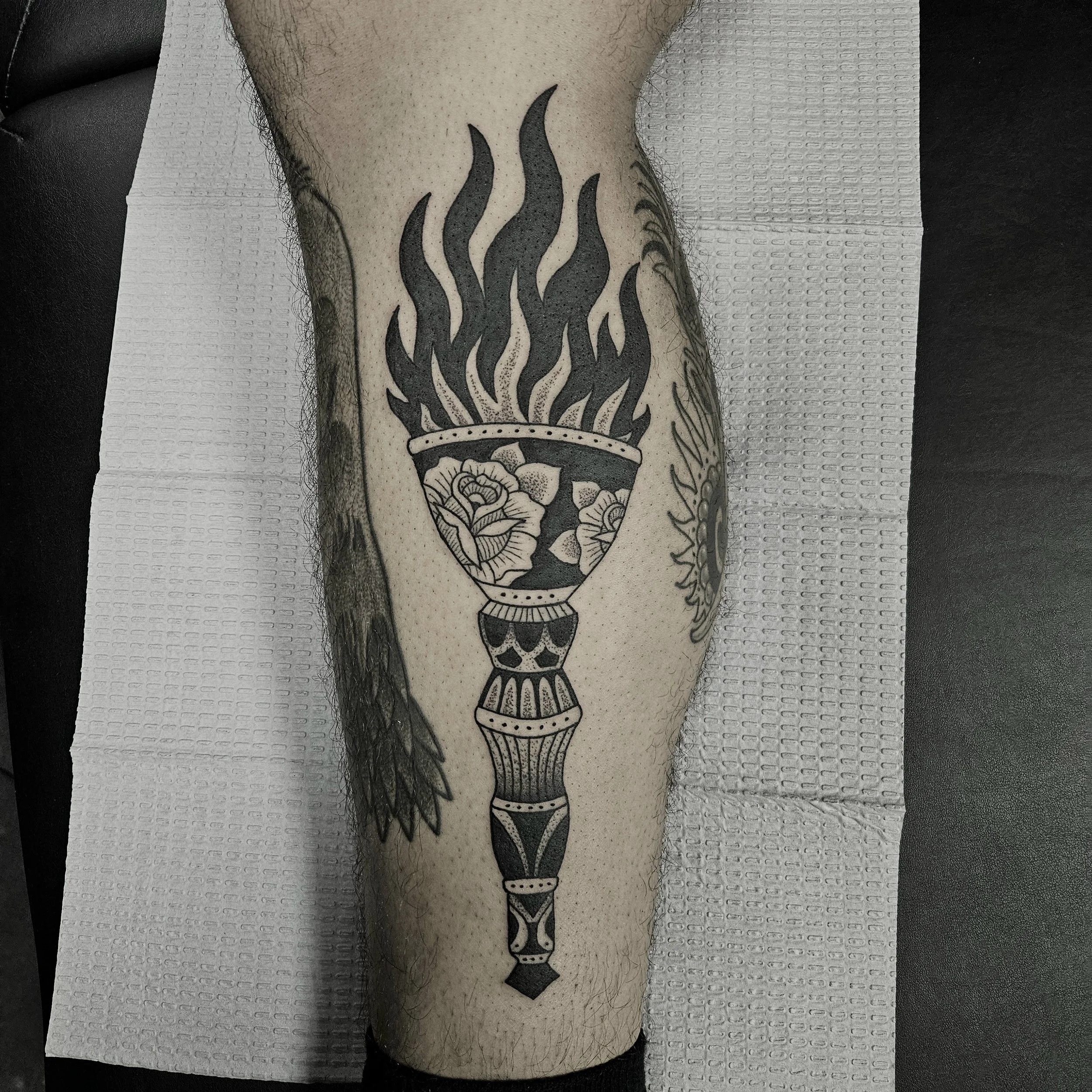 Torch Tattoo by Kirk George