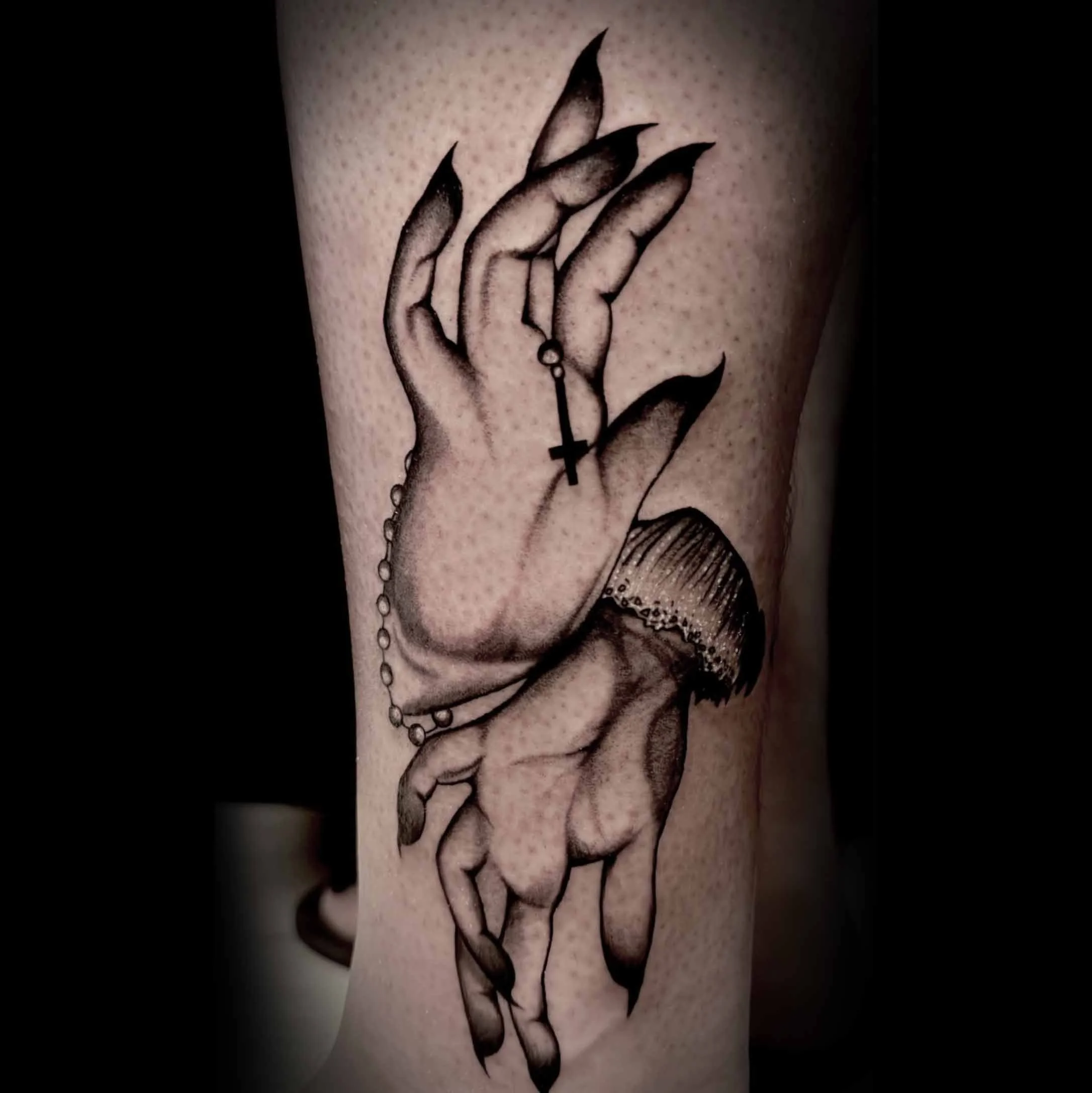 Witch Hands Tattoo By Rhonda Heath