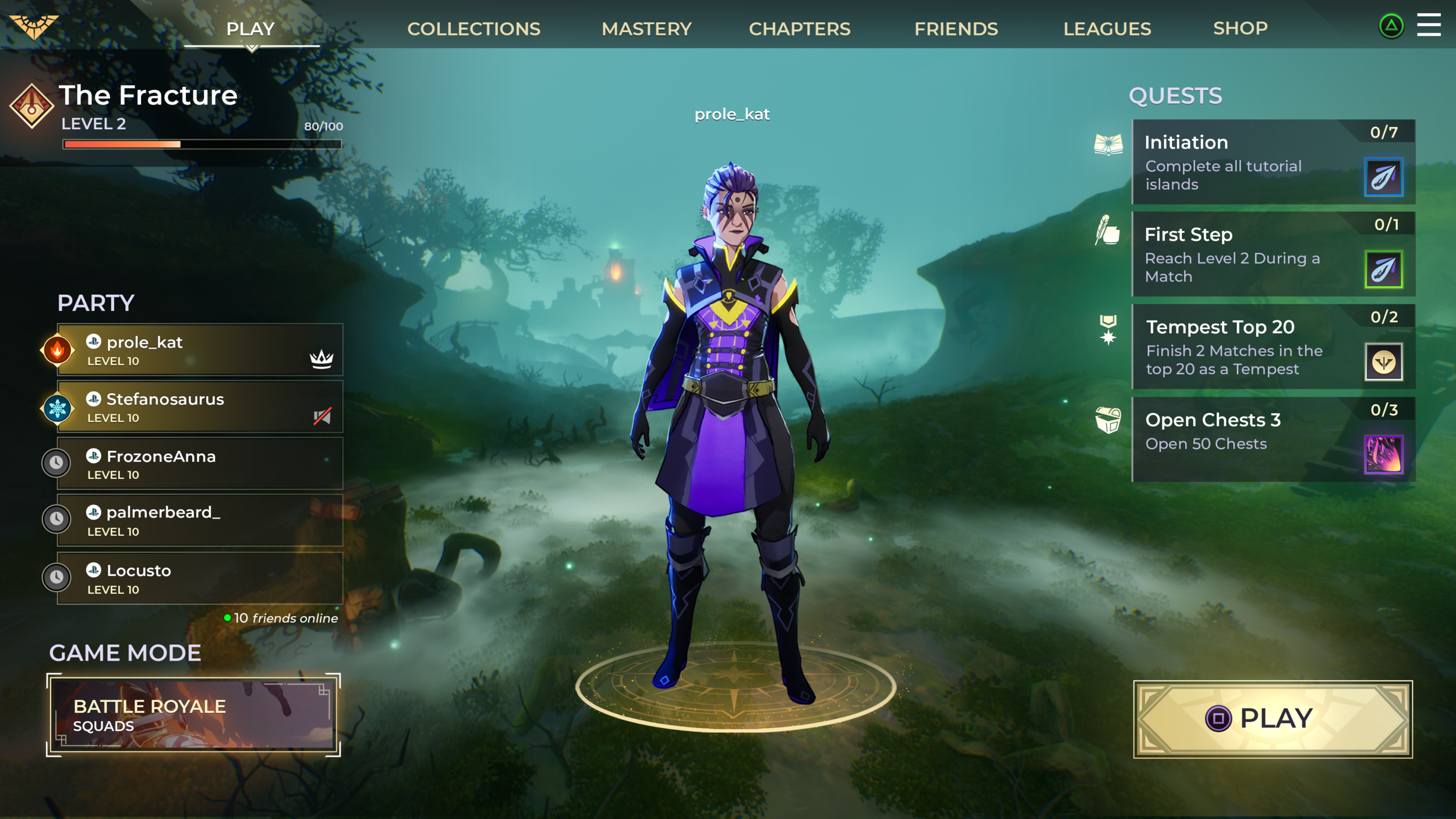 Play Screen: Layout, IA, and Visual Styles 