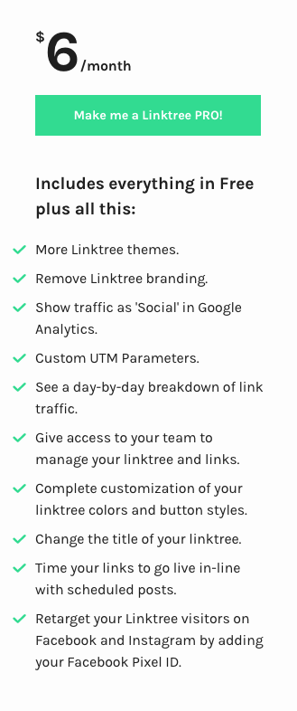 Linktree Pricing