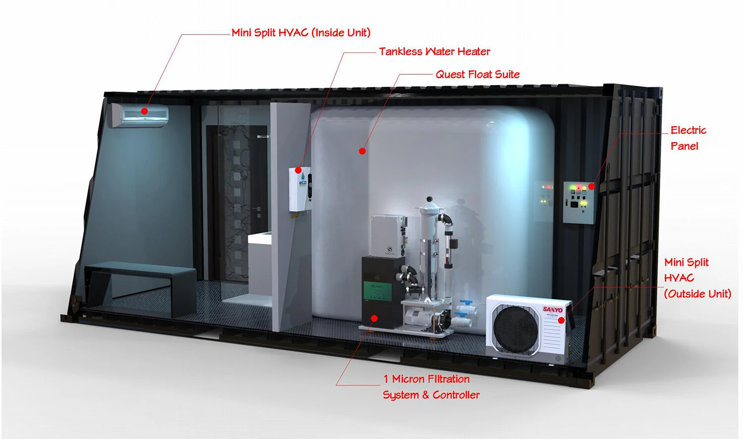 Modular Conex — Superior Float Tanks
