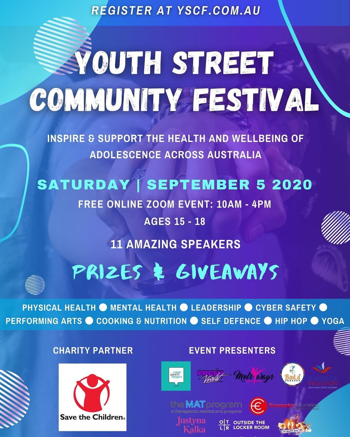 We will be running a session at this event this coming Saturday 5 of September.  See you then and thank you to @yscf.com.au for the invitation! 👊🏼

#empoweringeverychild #mentalhealth #mentalhealthmatters