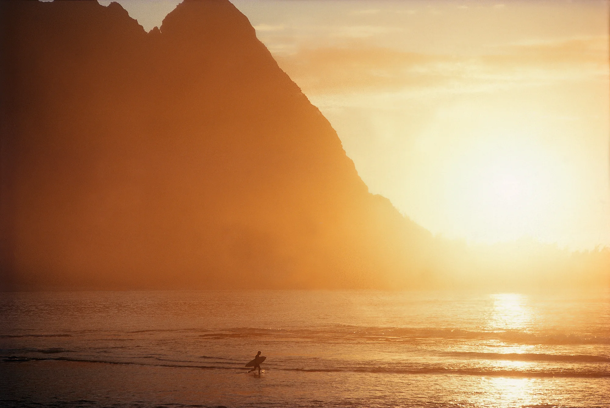 Tunnels Beach, Kauai, 1976