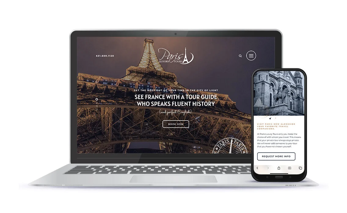 Website Design - Paris Luxury Tours