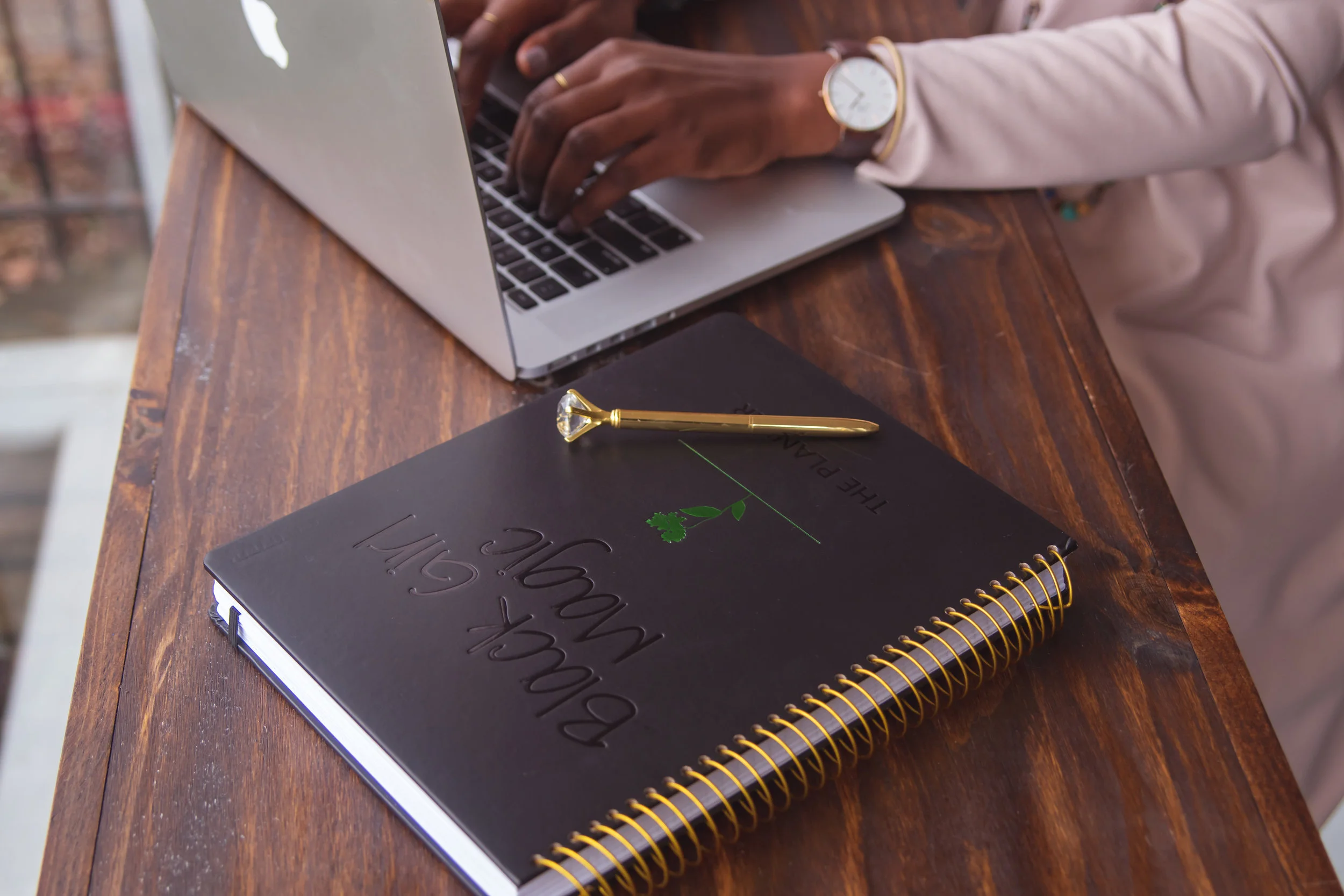 Close up of the Black Girl Magic Planner