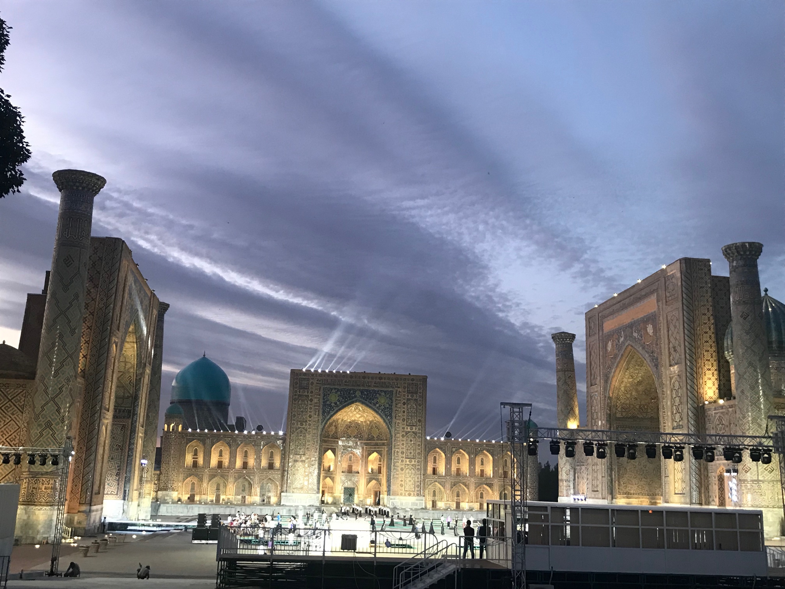 Registan at night