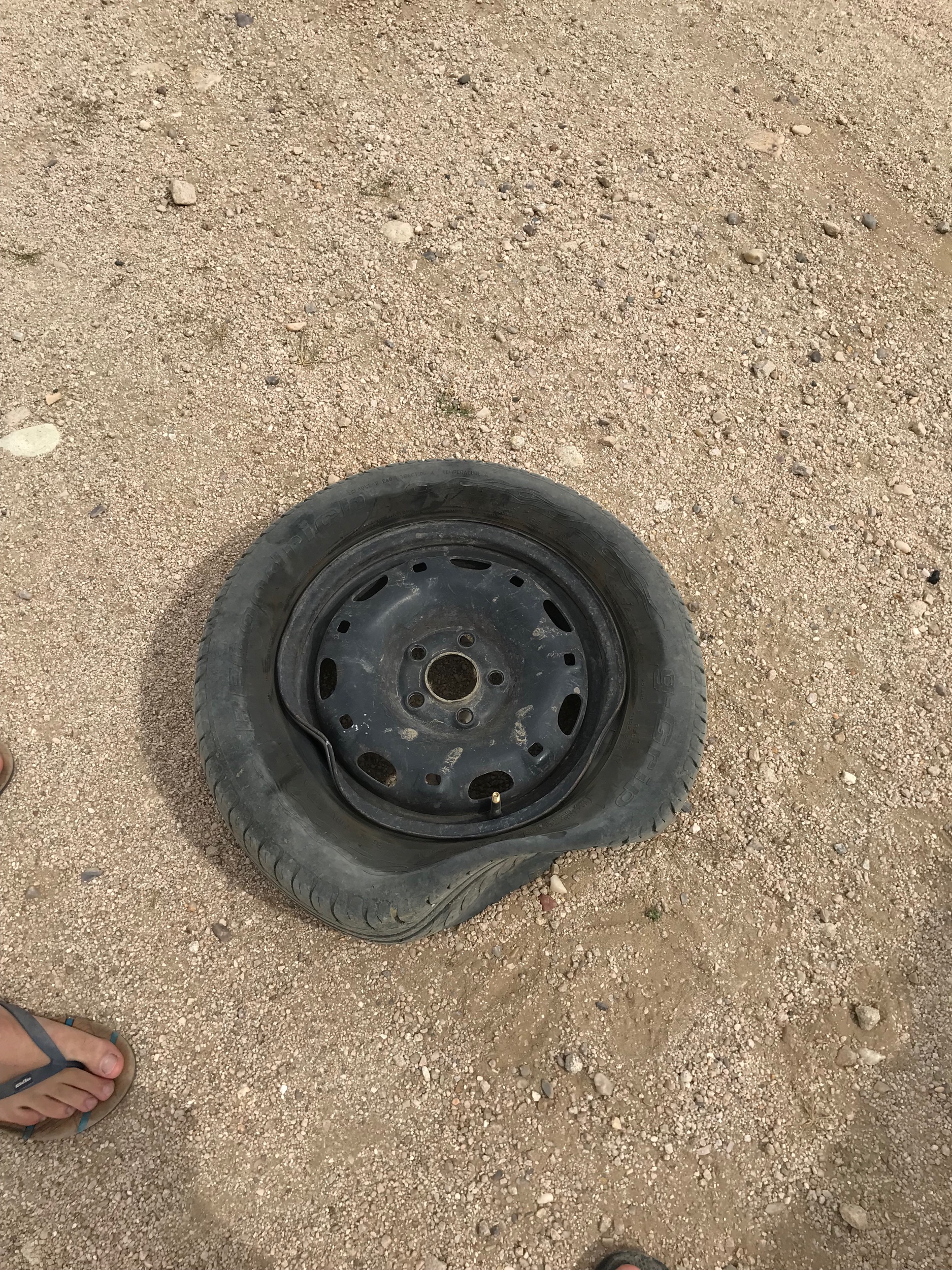 Wheel meet rock
